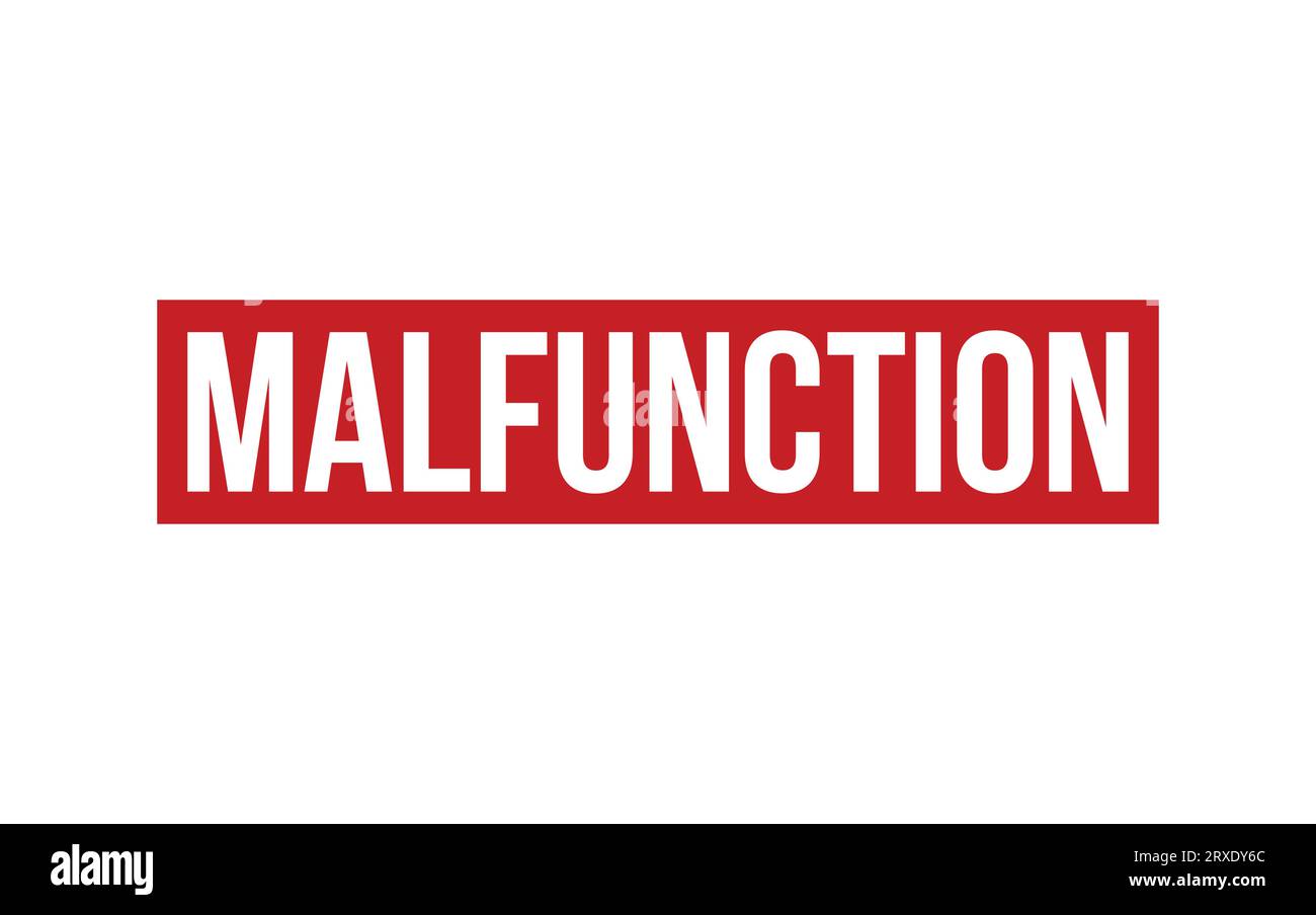 Malfunction Rubber Stamp Seal Vector Stock Vector Image & Art - Alamy