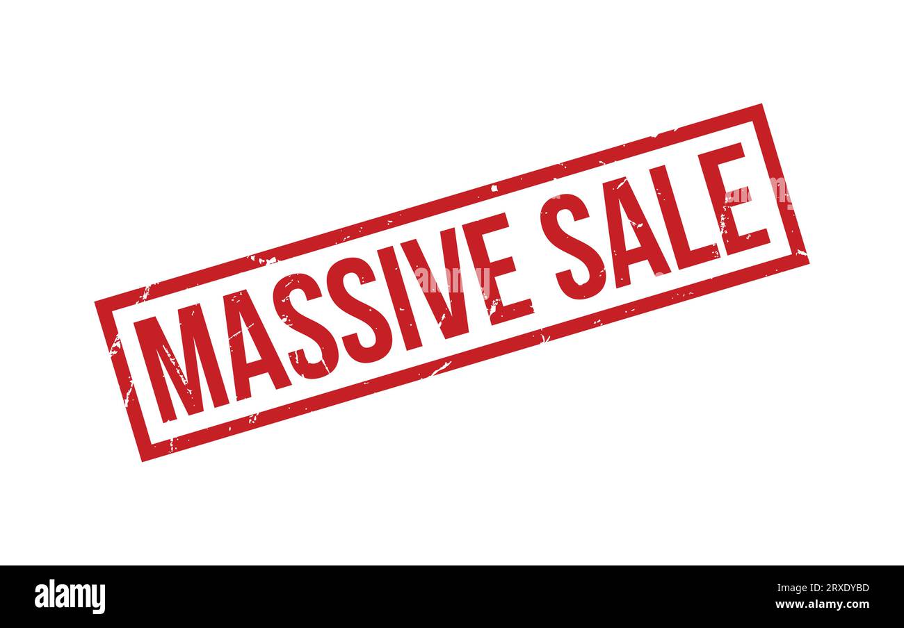 Massive Sale Rubber Stamp Seal Vector Stock Vector Image & Art - Alamy