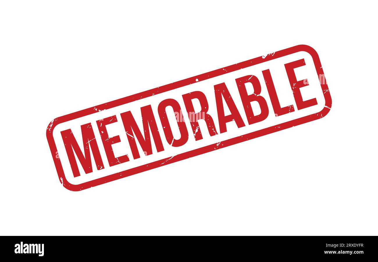 Red Memorable Rubber Stamp Seal Vector Stock Vector Image & Art - Alamy