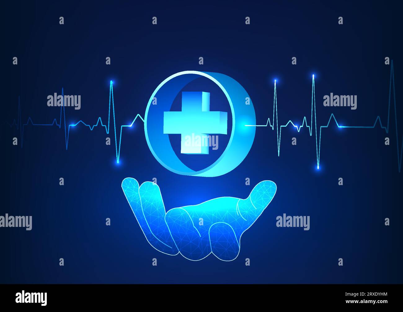 Medical Technology The doctor's hand holding Medical Neutrality is