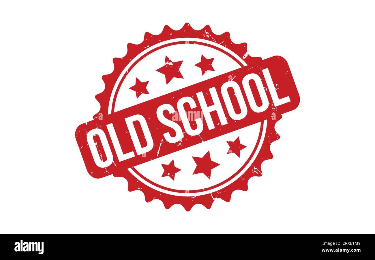 Old School rubber grunge stamp seal vector Stock Vector Image & Art - Alamy