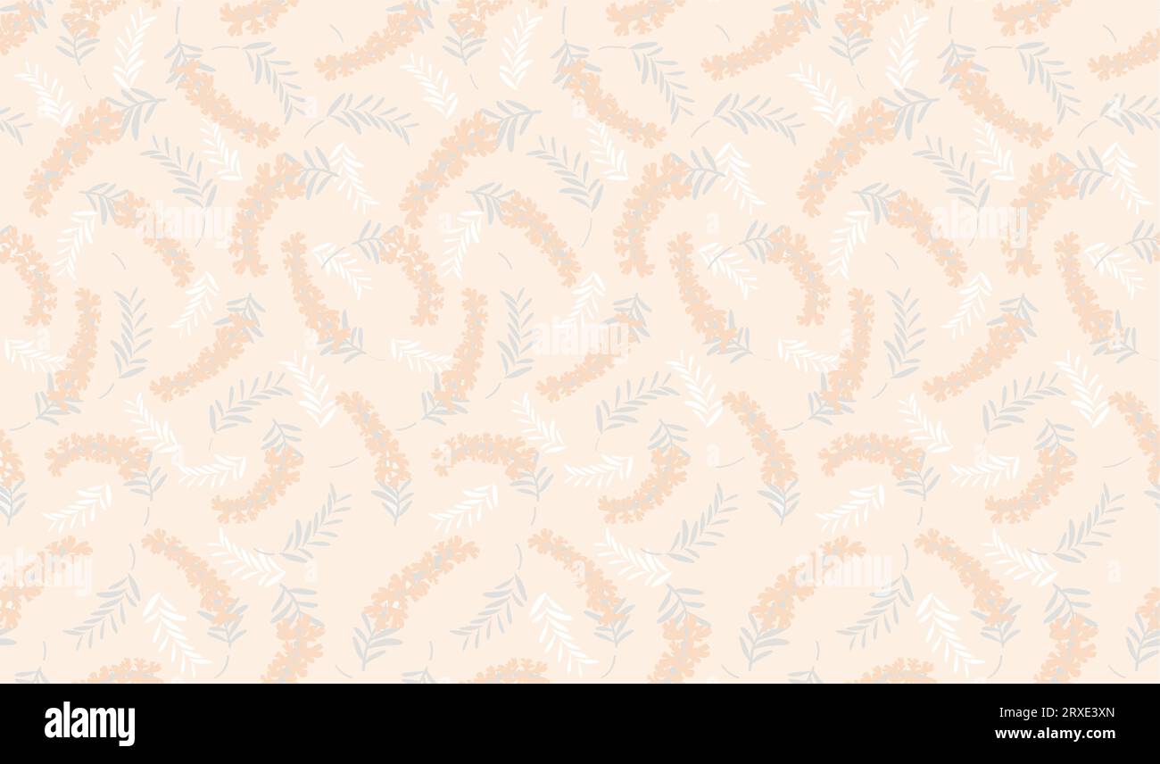 Vector Seamless Floral Pattern Illustration. Horizontally And Vertically Repeatable. Stock Vector