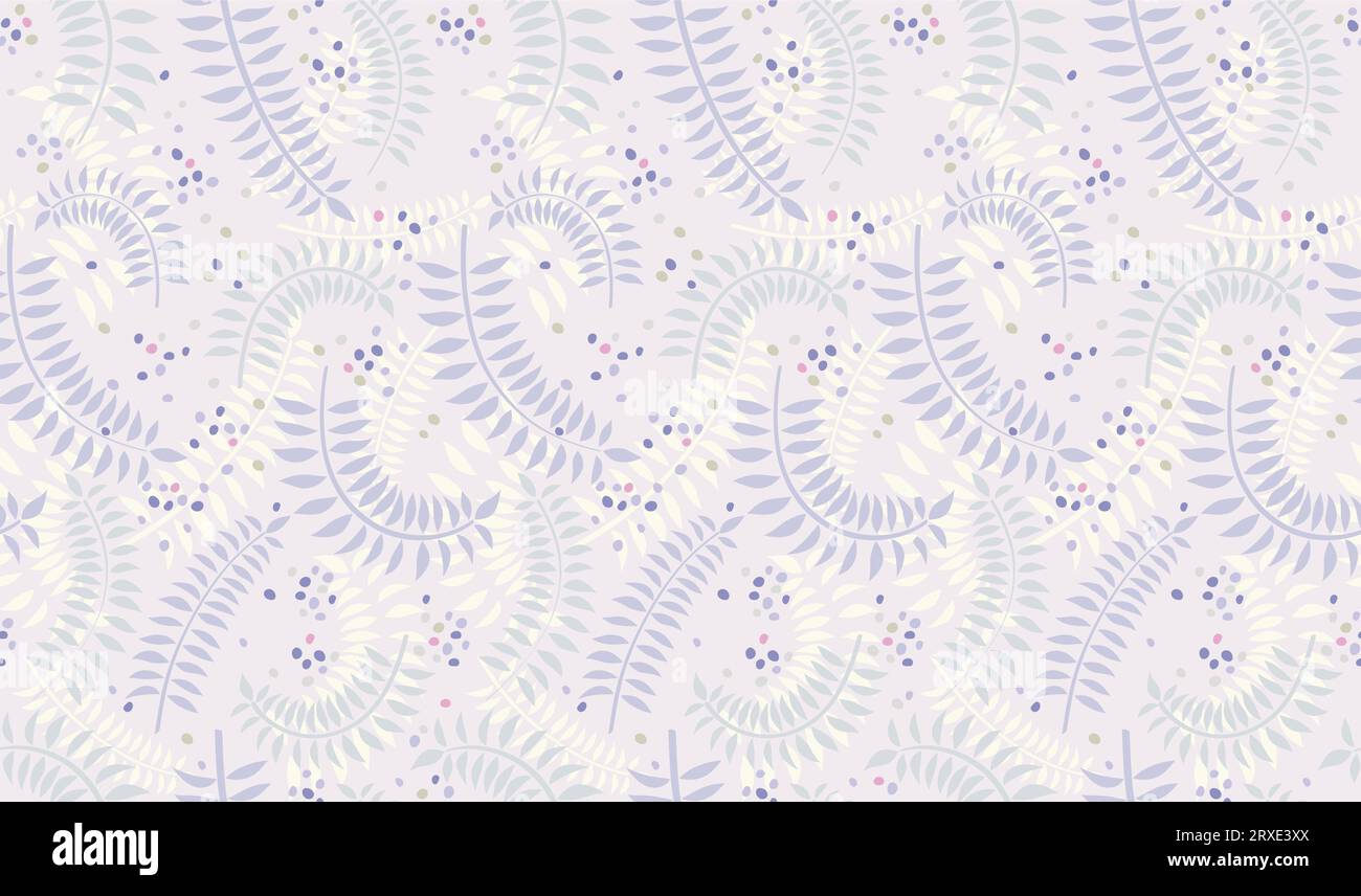Vector Seamless Floral Pattern Illustration. Horizontally And Vertically Repeatable. Stock Vector