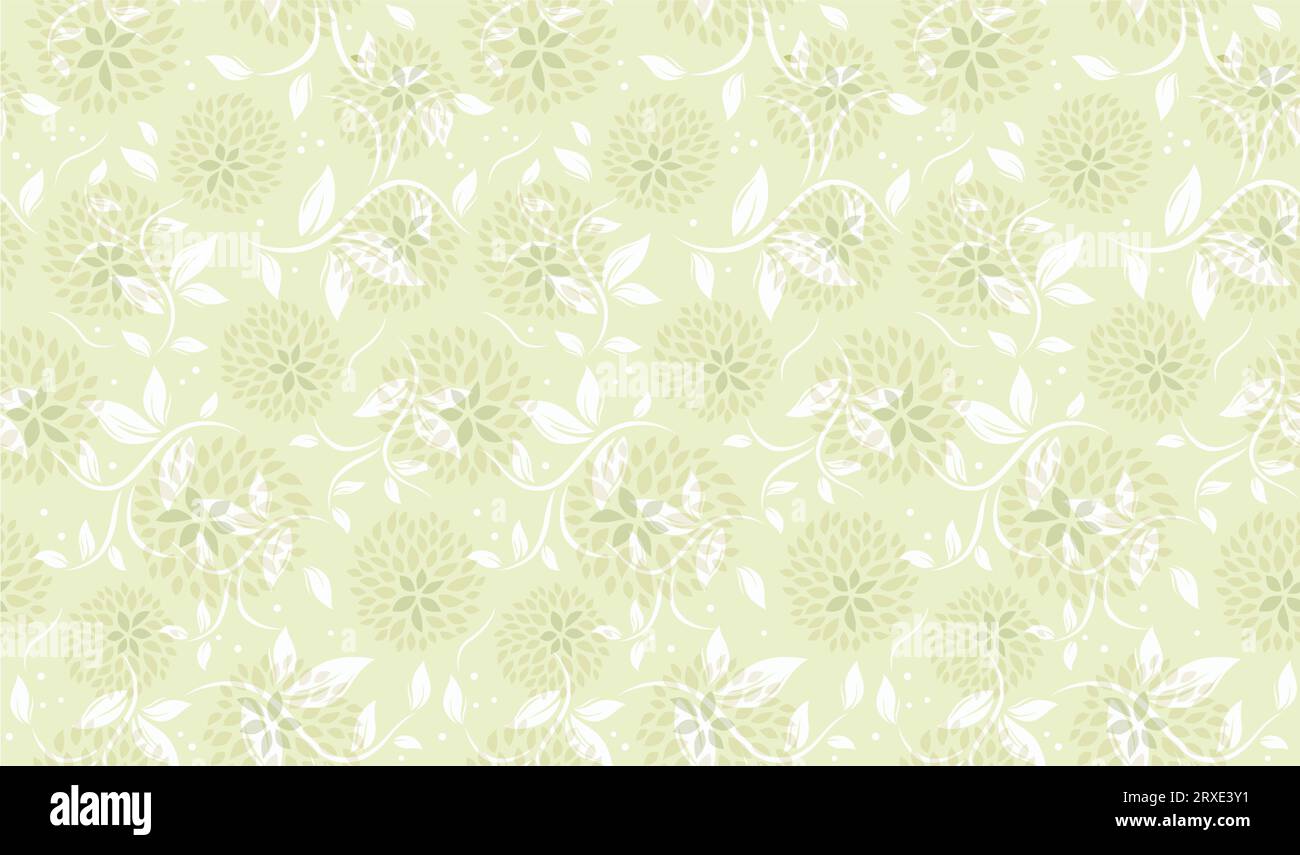 Vector Seamless Floral Pattern Illustration. Horizontally And Vertically Repeatable. Stock Vector