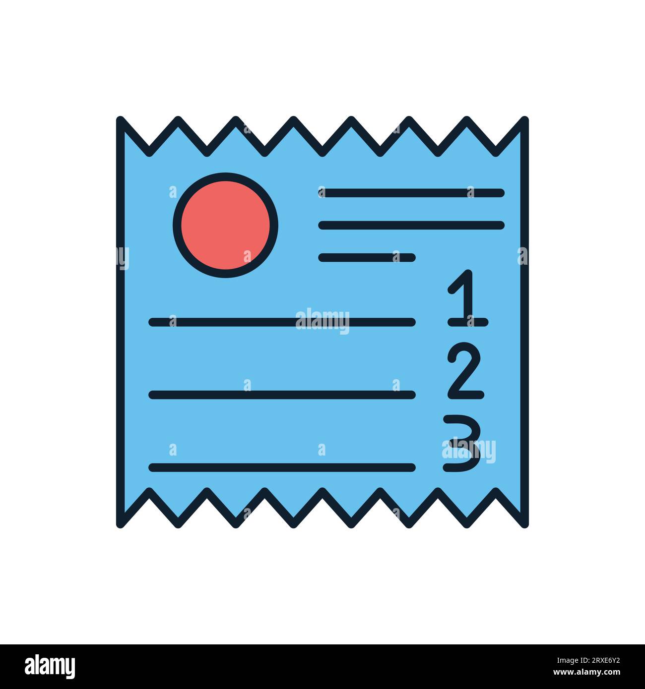 Sales Receipt related vector icon Stock Vector