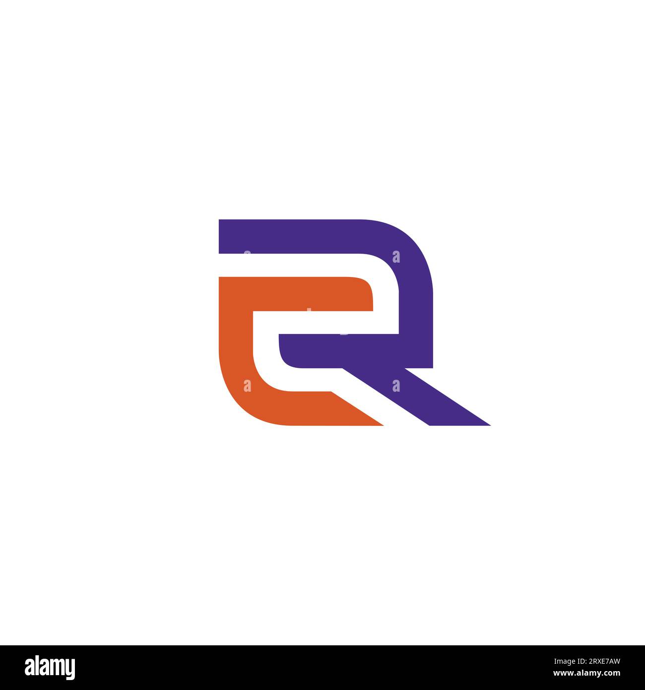 CR Logo Design. Letter RC Icon Stock Vector