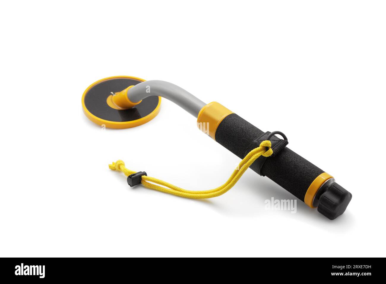 Pinpointer is a portable underwater metal detector. Close-up. Isolated on white background. Stock Photo