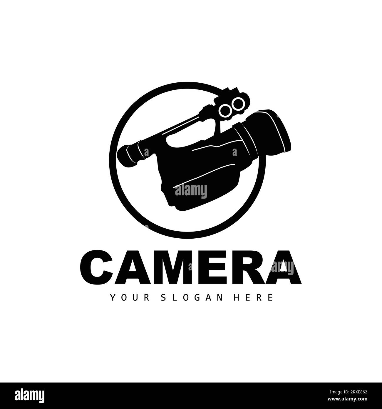 Camera Logo, Cameraman Design, Studio Camera And Photographer Vector