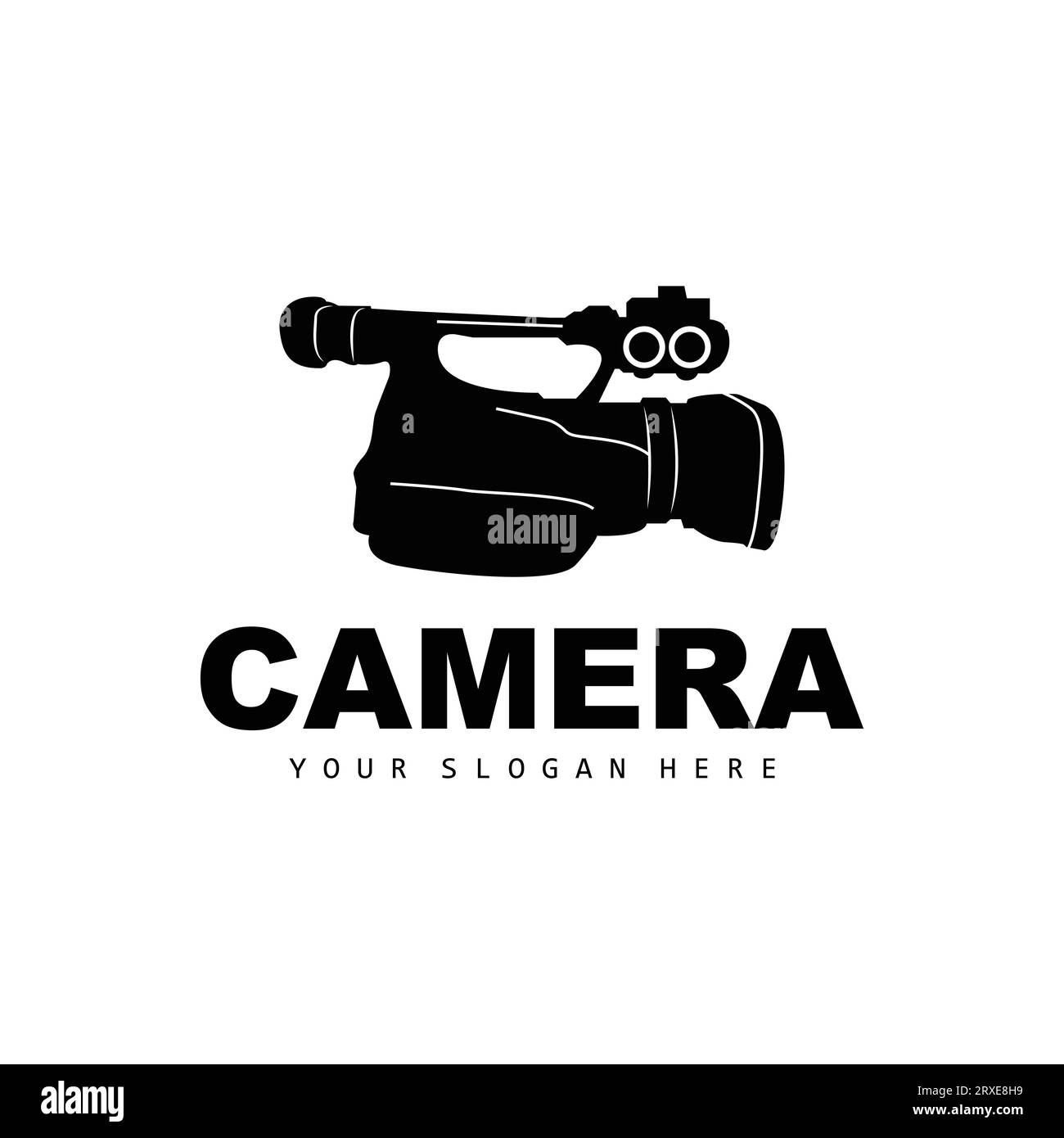 Camera Logo, Cameraman Design, Studio Camera And Photographer Vector