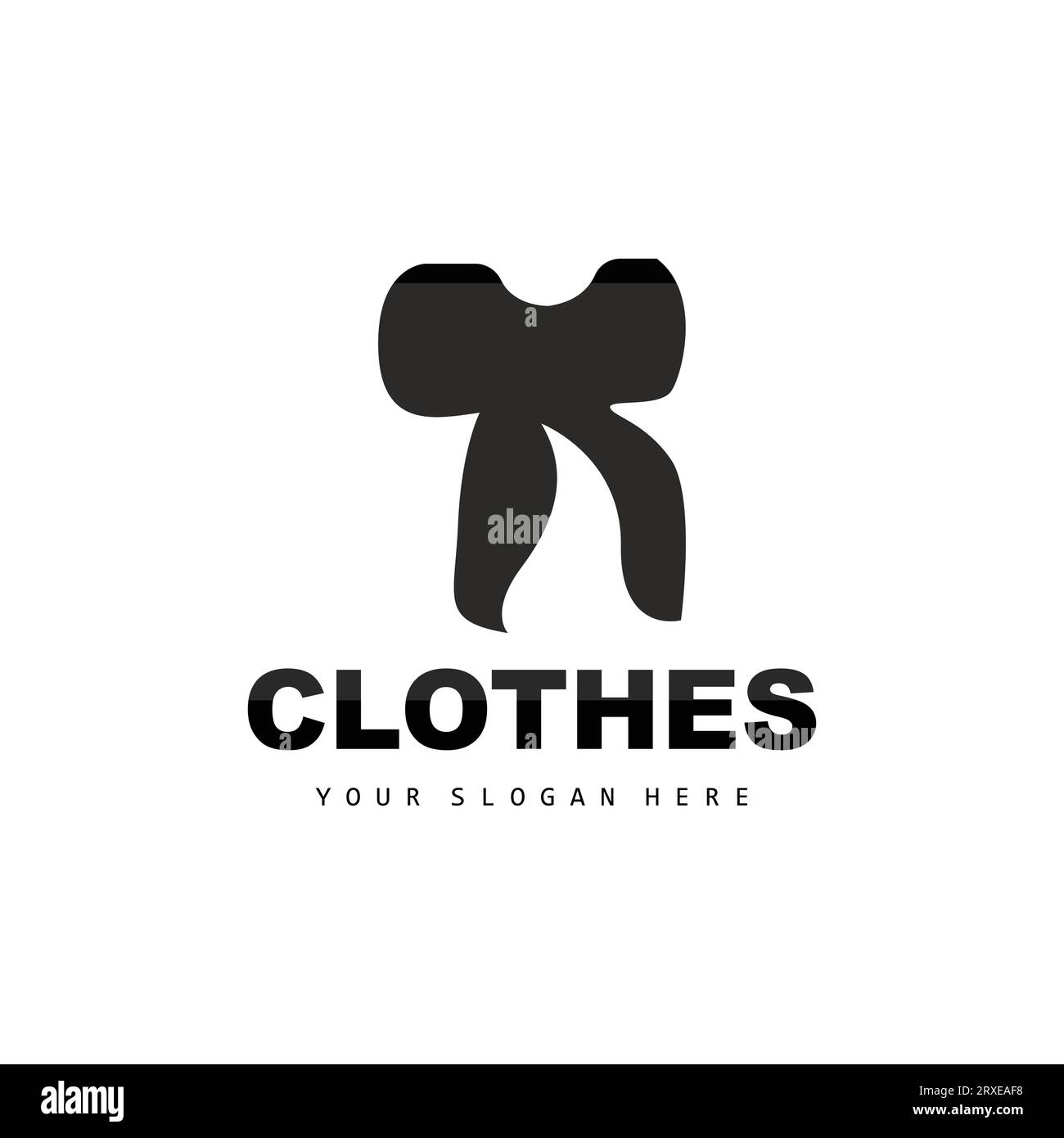 Clothing Logo, Simple Style Shirt Design, Clothing Store Vector