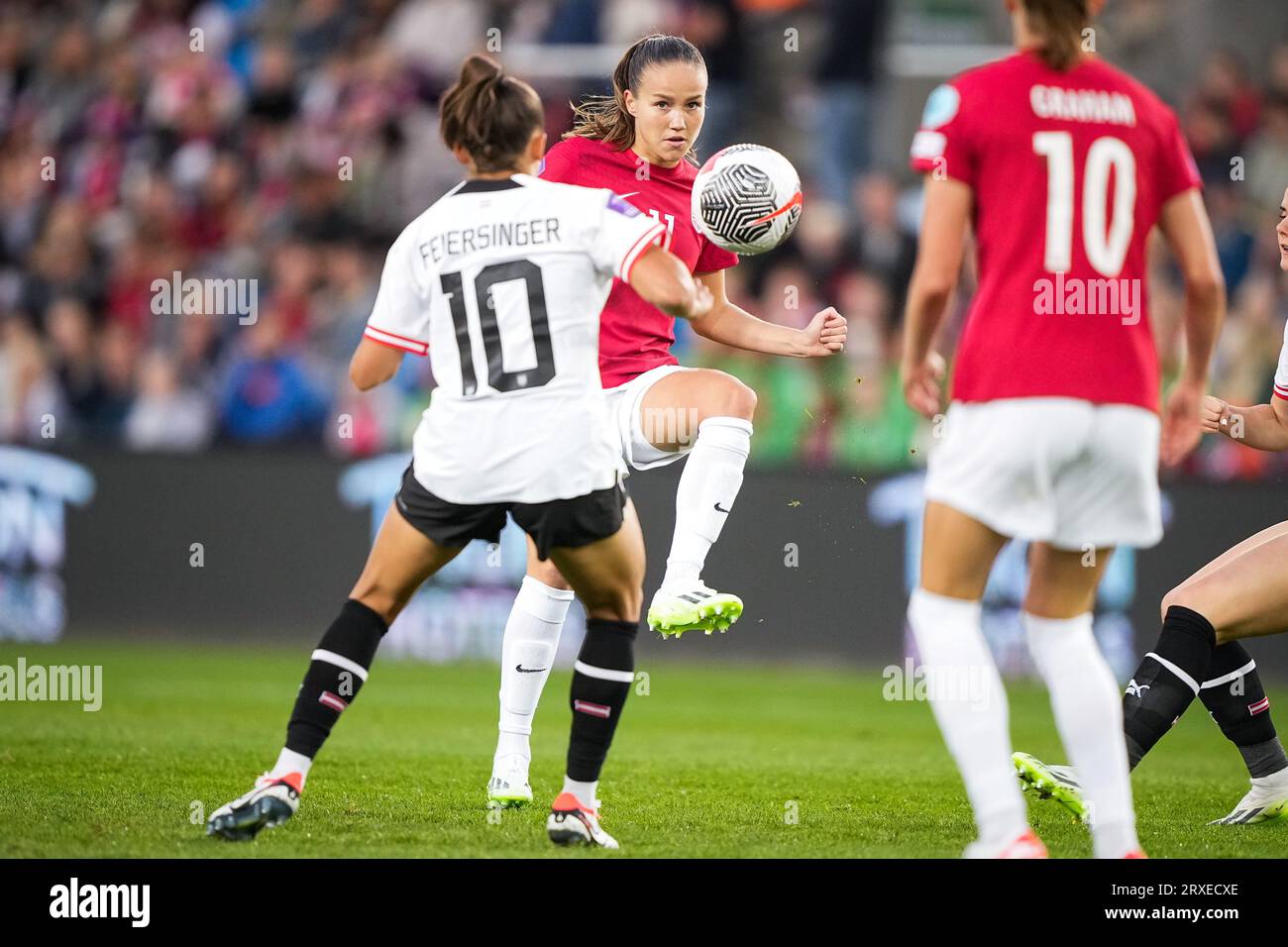 Oslo 20230922.Norway's Guro Reiten during the women's National League