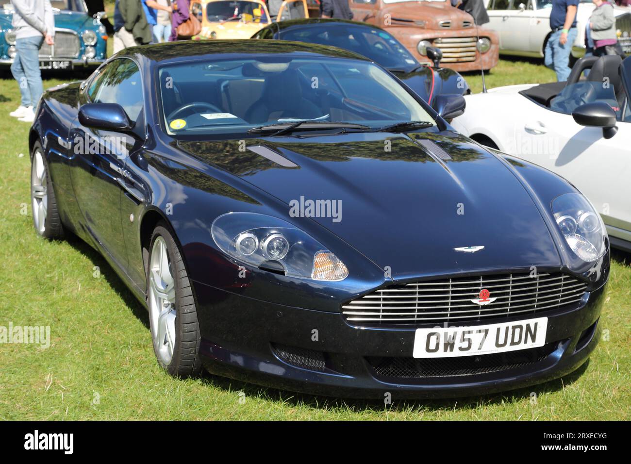 Aston Martin DB9 at Stonor Park, Oxfordshire, UK Stock Photo