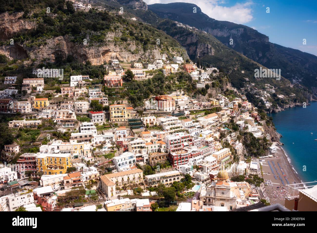 Positano town on Amalfi coast in southern Italy Stock Photo - Alamy