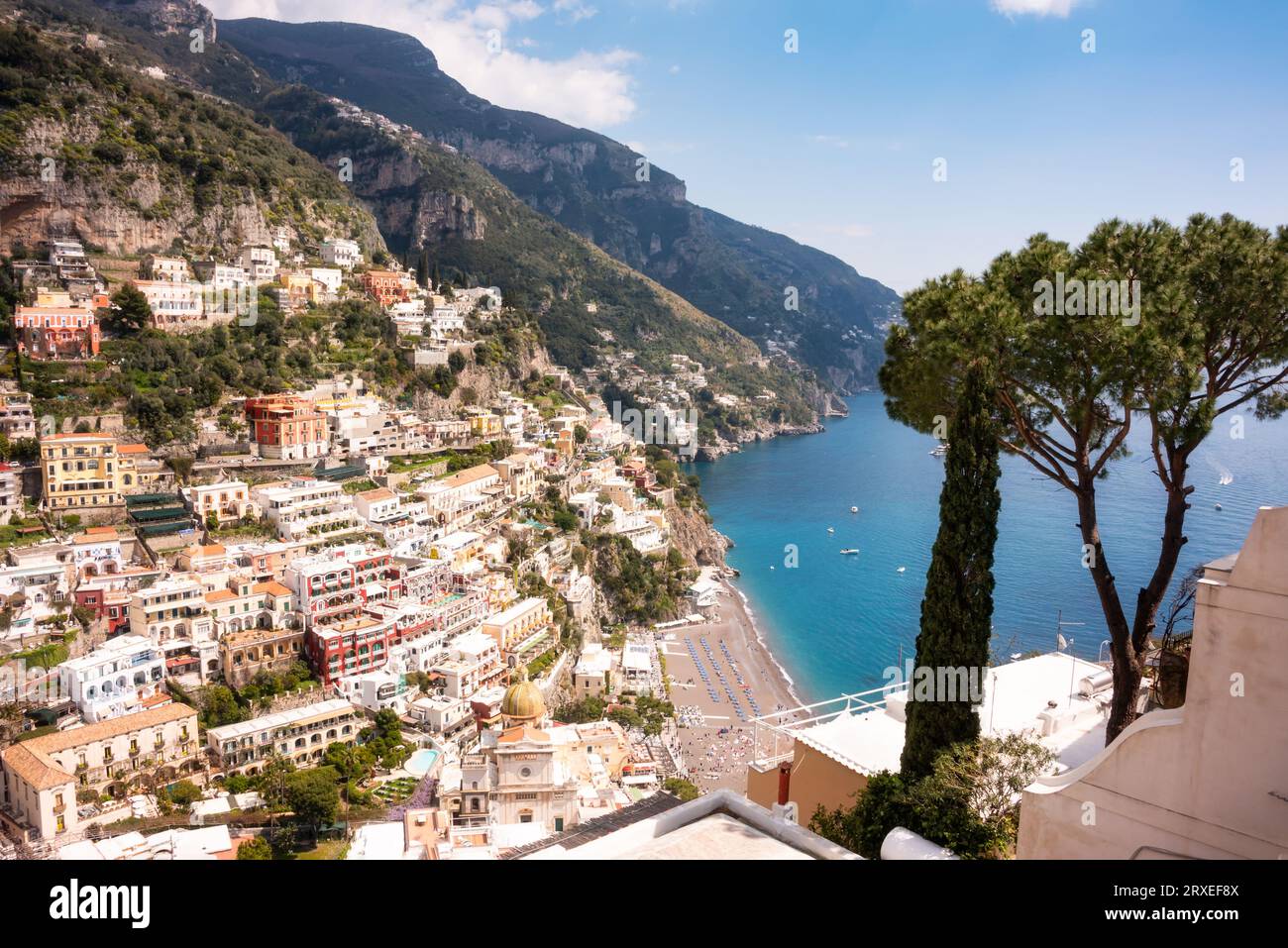 Positano town on Amalfi coast in southern Italy Stock Photo - Alamy