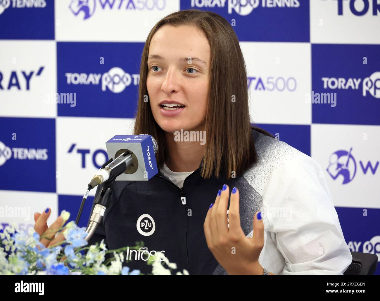 tokyo-japan-25th-sep-2023-world-s-no-1-ranker-iga-swiatek-of-poland
