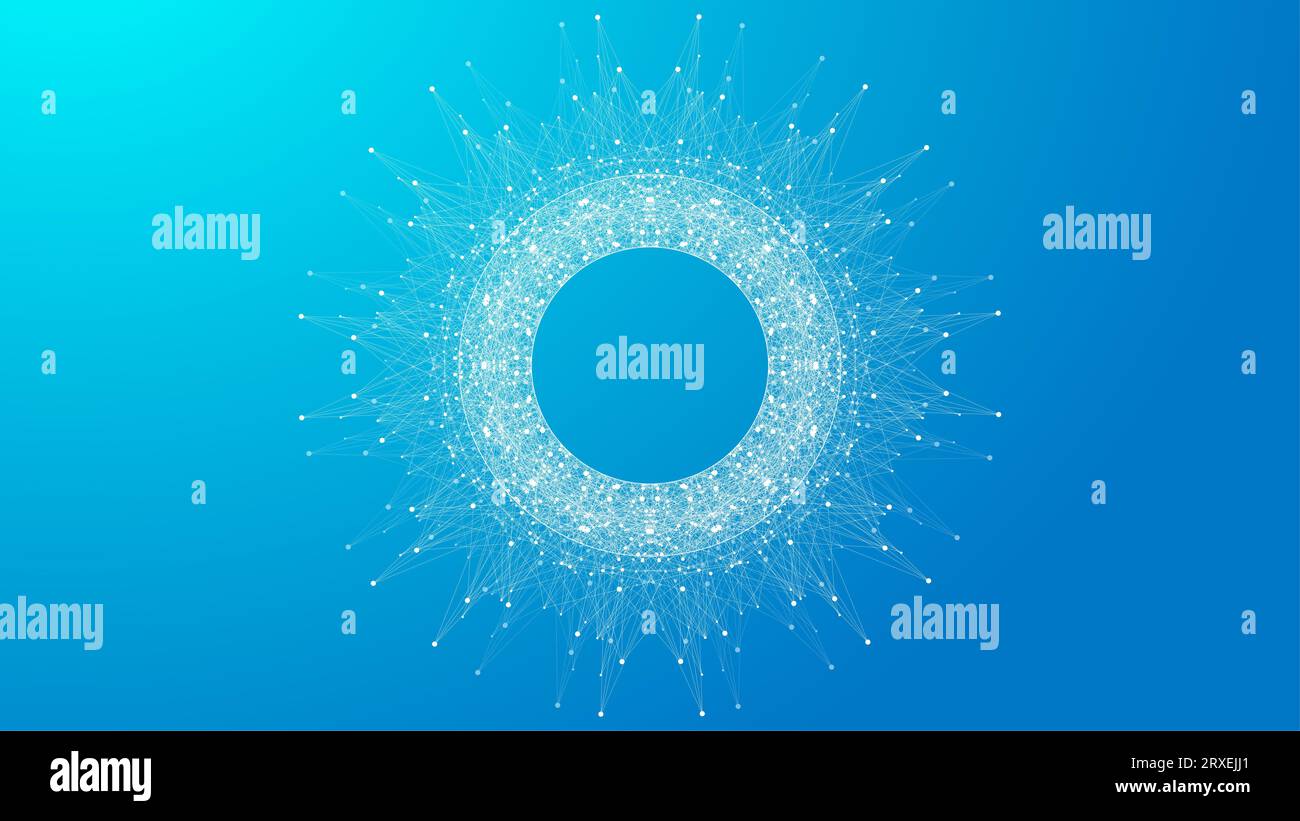 Quantum computing concept. Deep learning artificial intelligence. Big ...