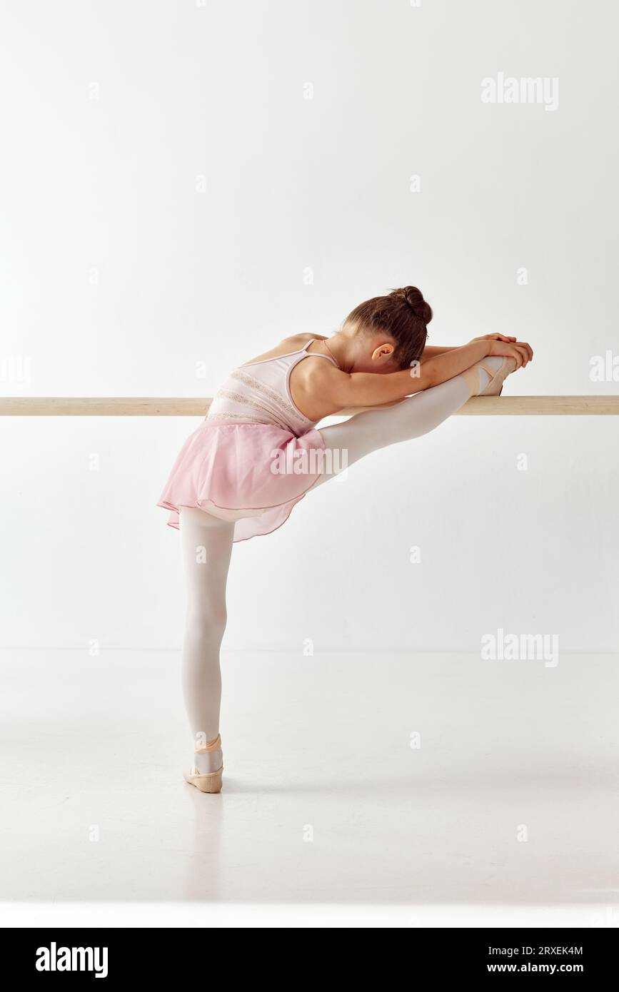 Ballerina practicing ballet leap in hi-res stock photography and images ...
