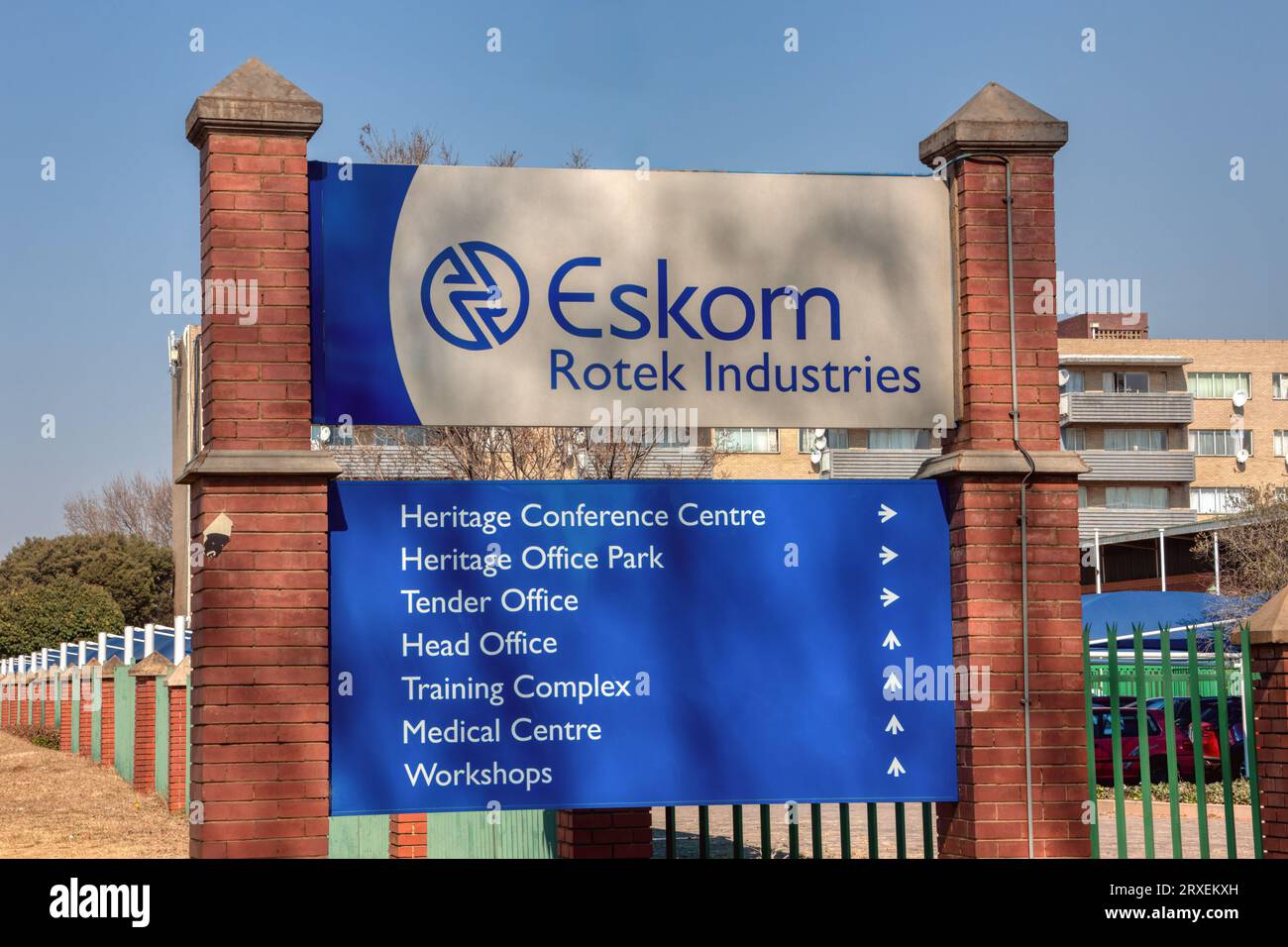 editorial, eskom, power, energy, south africa, generation, supply, electricity, industry, utility, brand, business, company, commission, public, compa Stock Photo