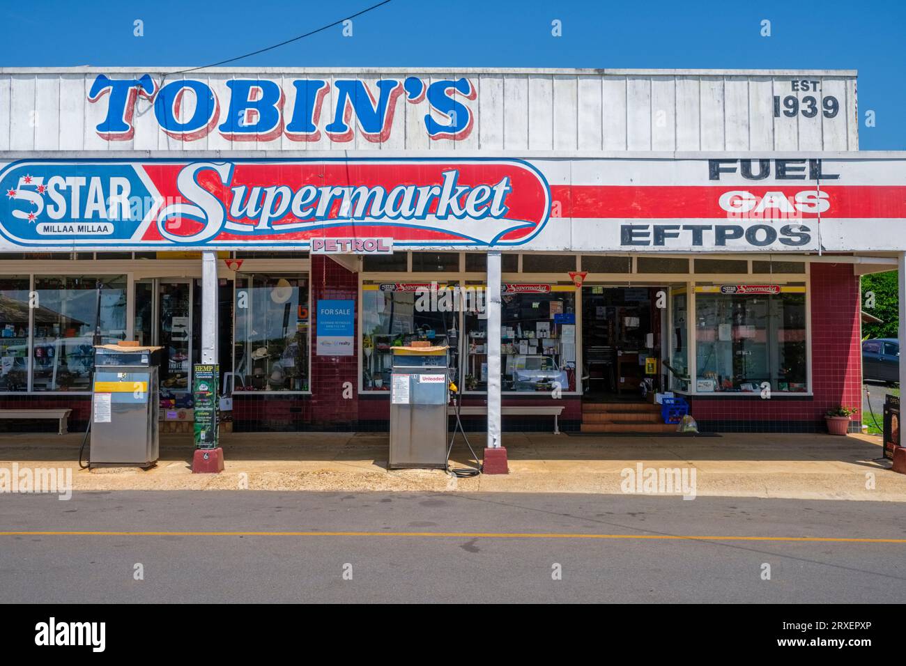 A store and petrol station in an Australian country town Tobin's