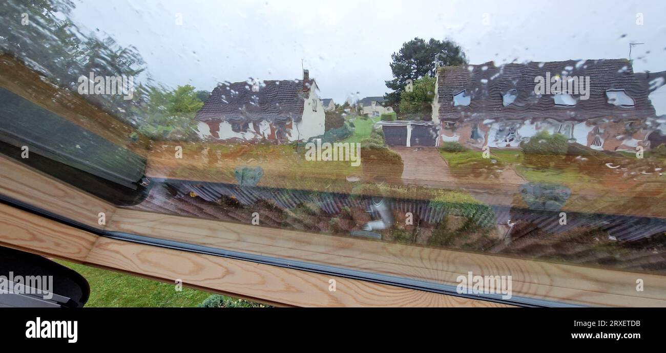 Allotment under a rainy weather, Abbeville, Somme, HautsdeFrance