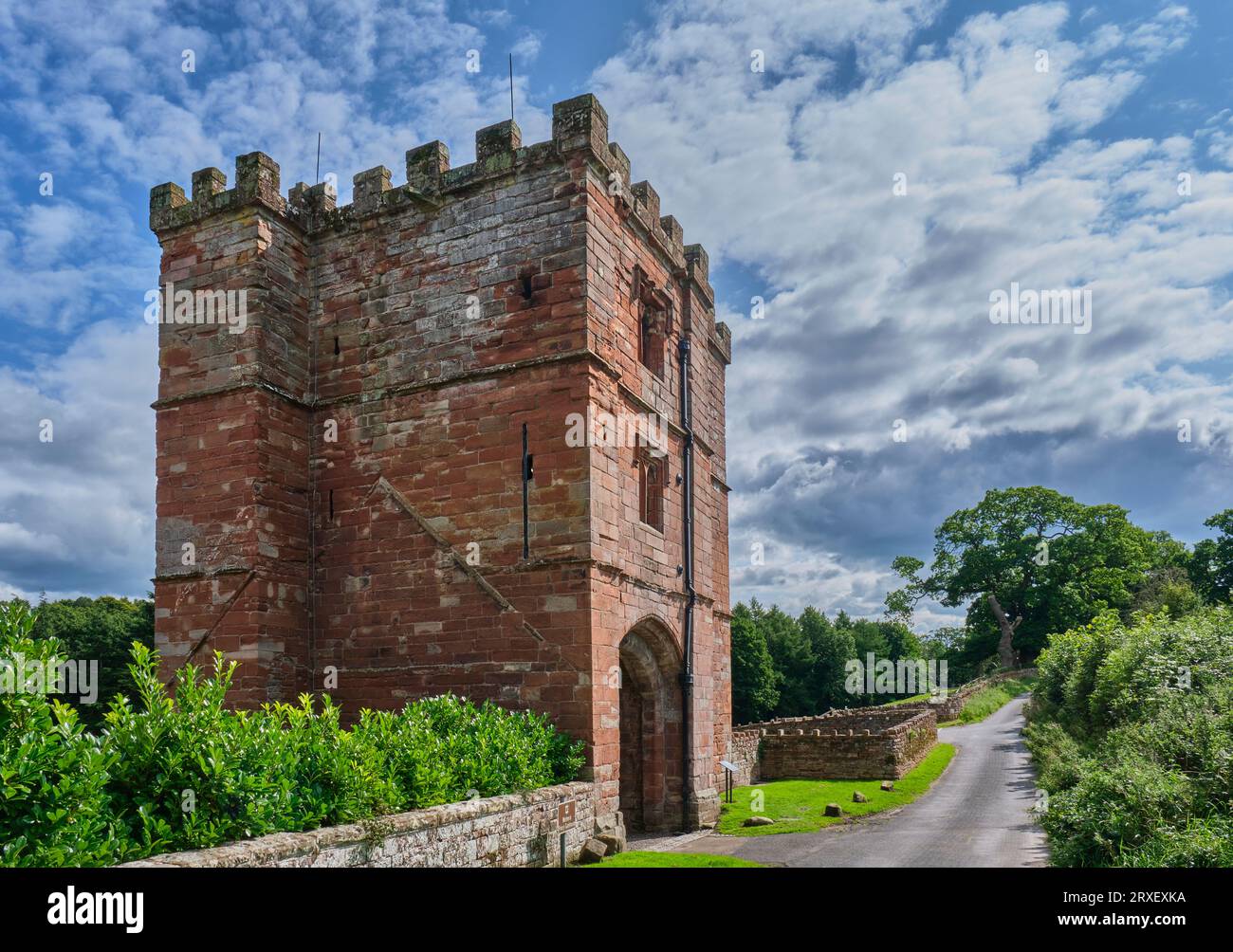 Wetheral Priory Gatehouse, Wetheral, near Carlisle, Cumbria Stock Photo