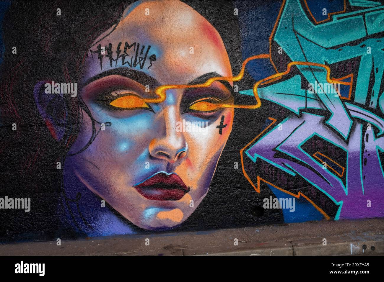 Port Talbot Street Art /Graffiti Stock Photo - Alamy