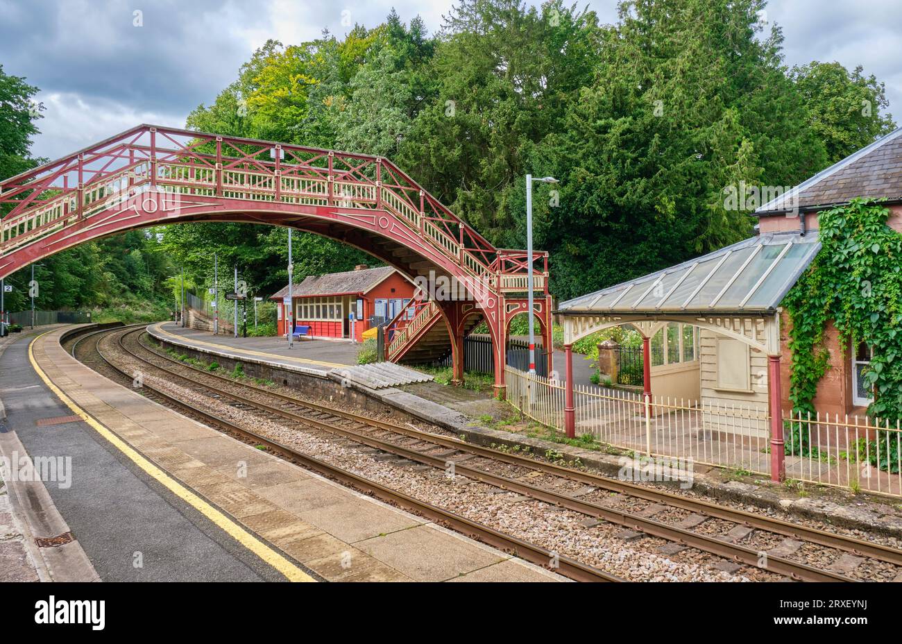 quiet-railway-station-trains-hi-res-stock-photography-and-images-alamy