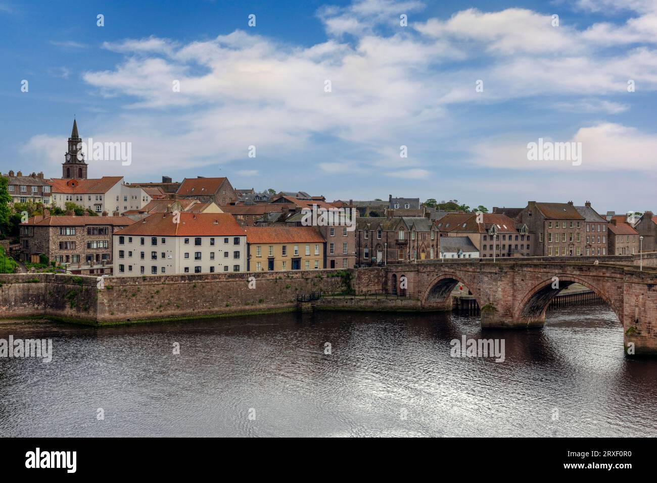 Border town Berwick in Northumberland, England Stock Photo
