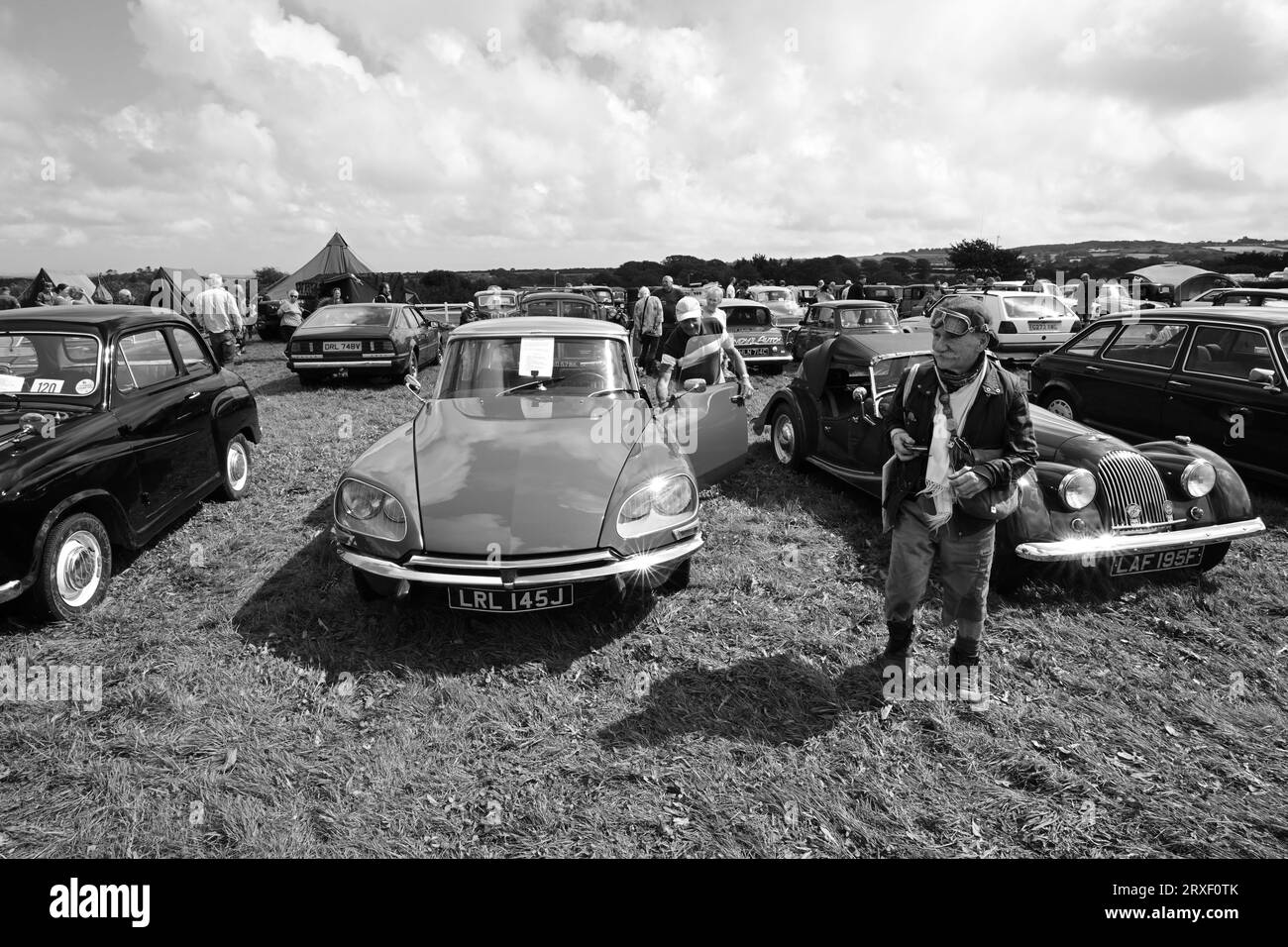 Stithians Steam Rally Citroen Classic Car West of England Steam Engine Society Rally Show Cornwall Stock Photo