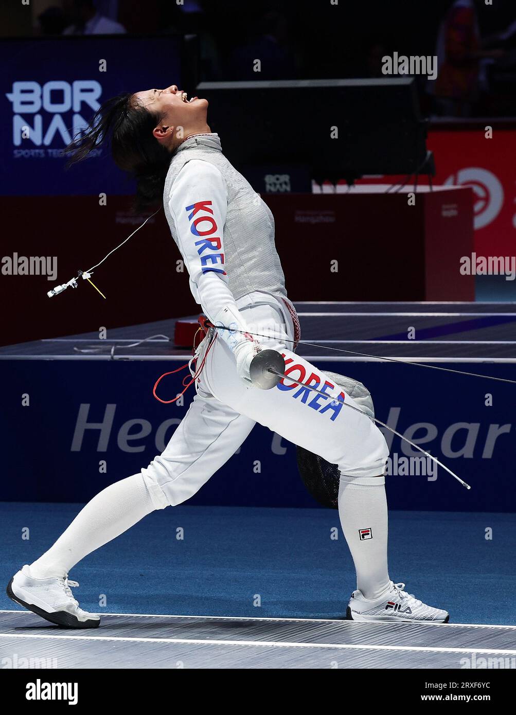 Hangzhou, China's Zhejiang Province. 25th Sep, 2023. Hong Hyo Jin of