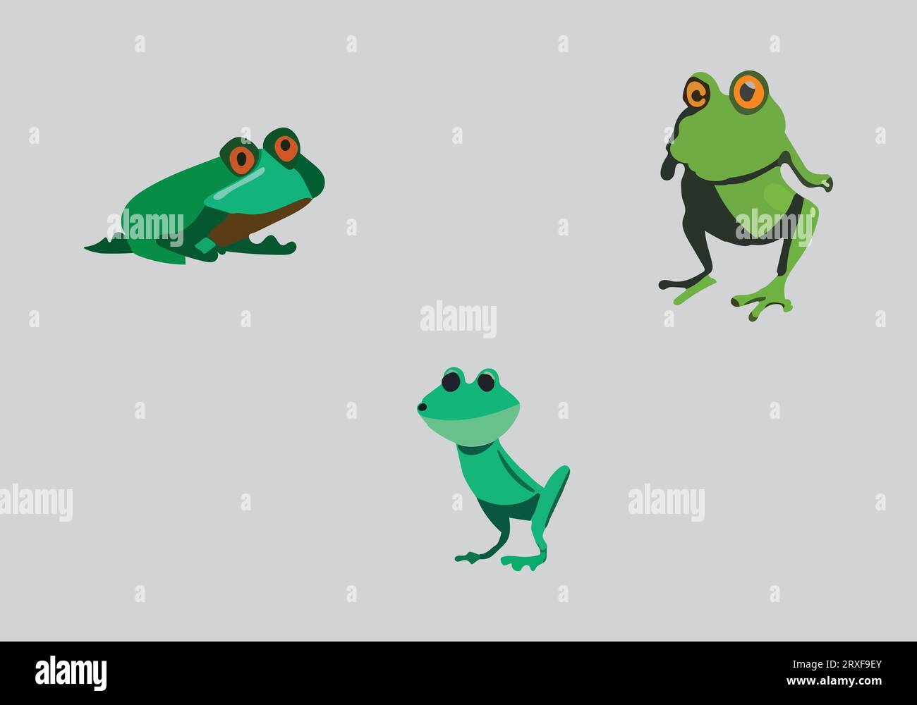 New minimal style Burrowing Frog icon illustration design Stock Vector