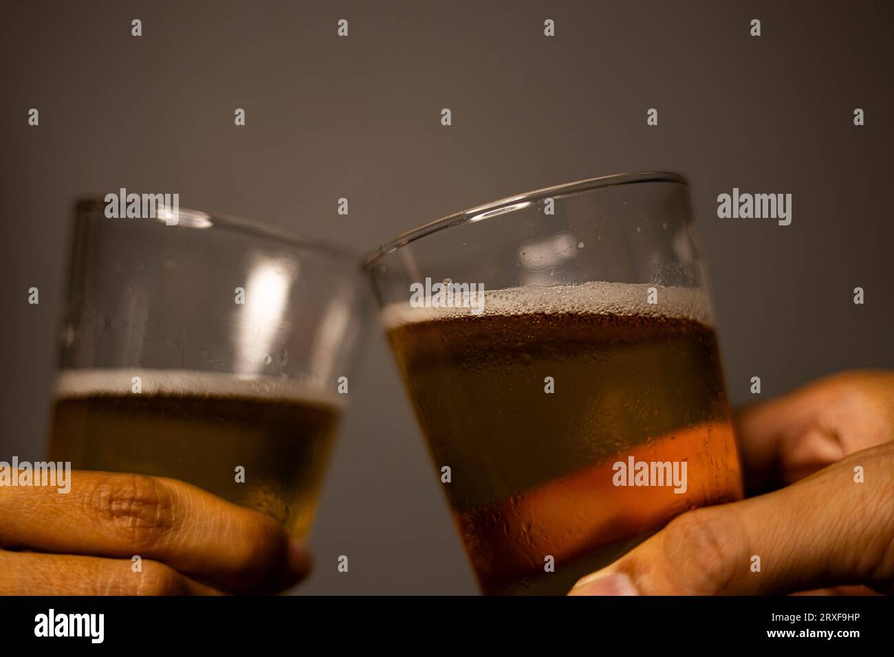 Clinking Beer Glasses, Backgrounds for advertisements and wallpapers in ...