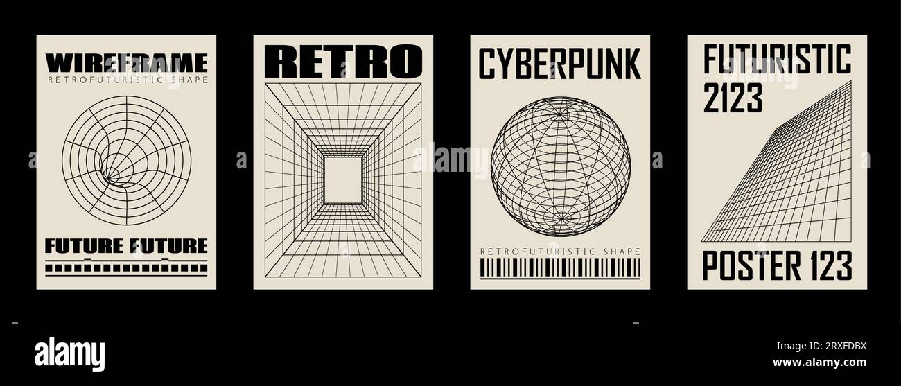 33 Cyber Y2K Sci-Fi Shapes - Graphics