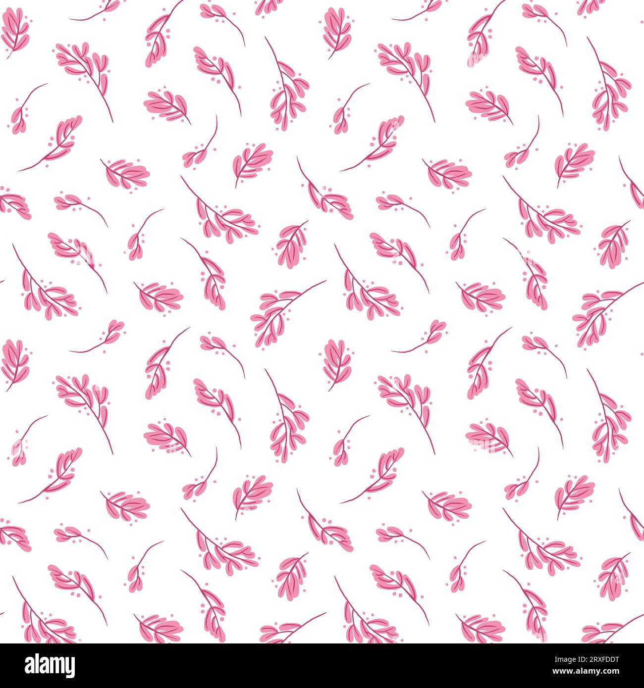 pink leave pattern Stock Photo