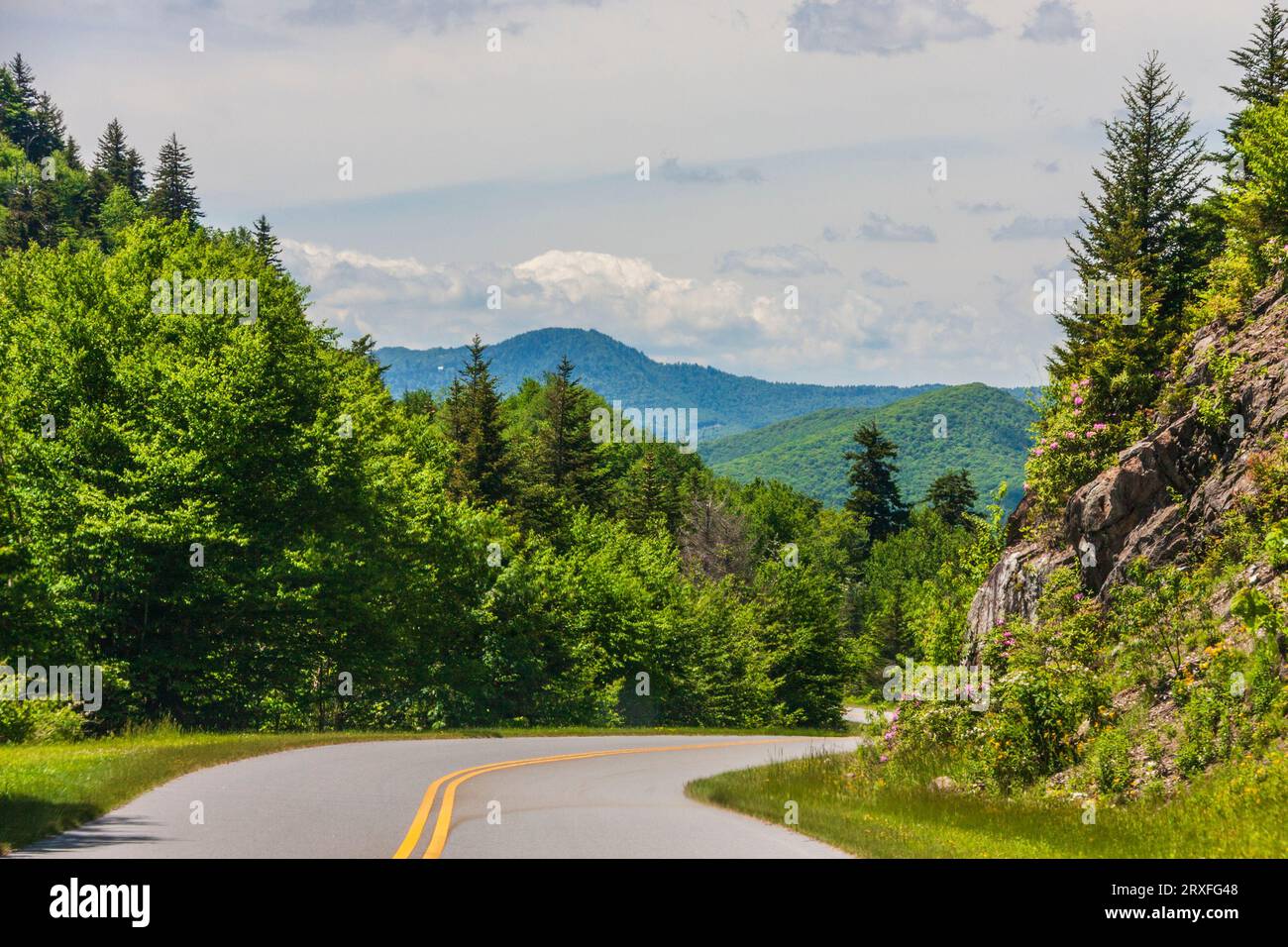 Blue Ridge Parkway scenic highway. The Blue Ridge Parkway is the only