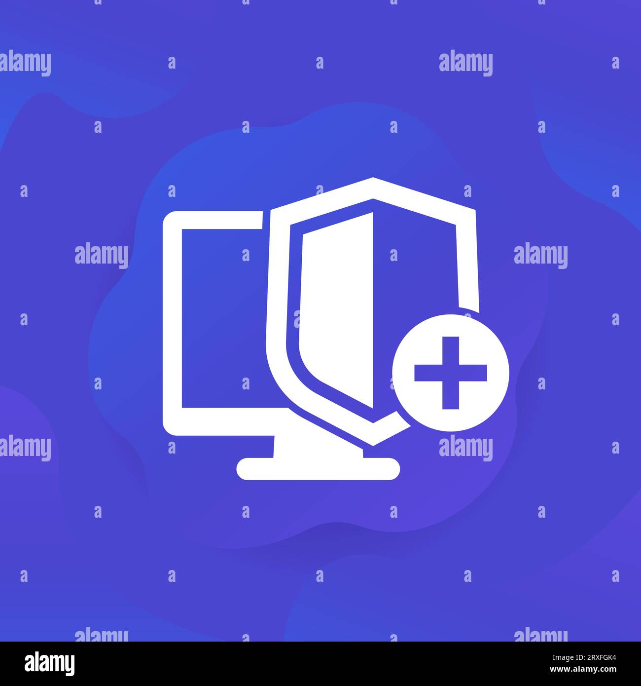 Security icon with add sign, vector Stock Vector Image & Art - Alamy