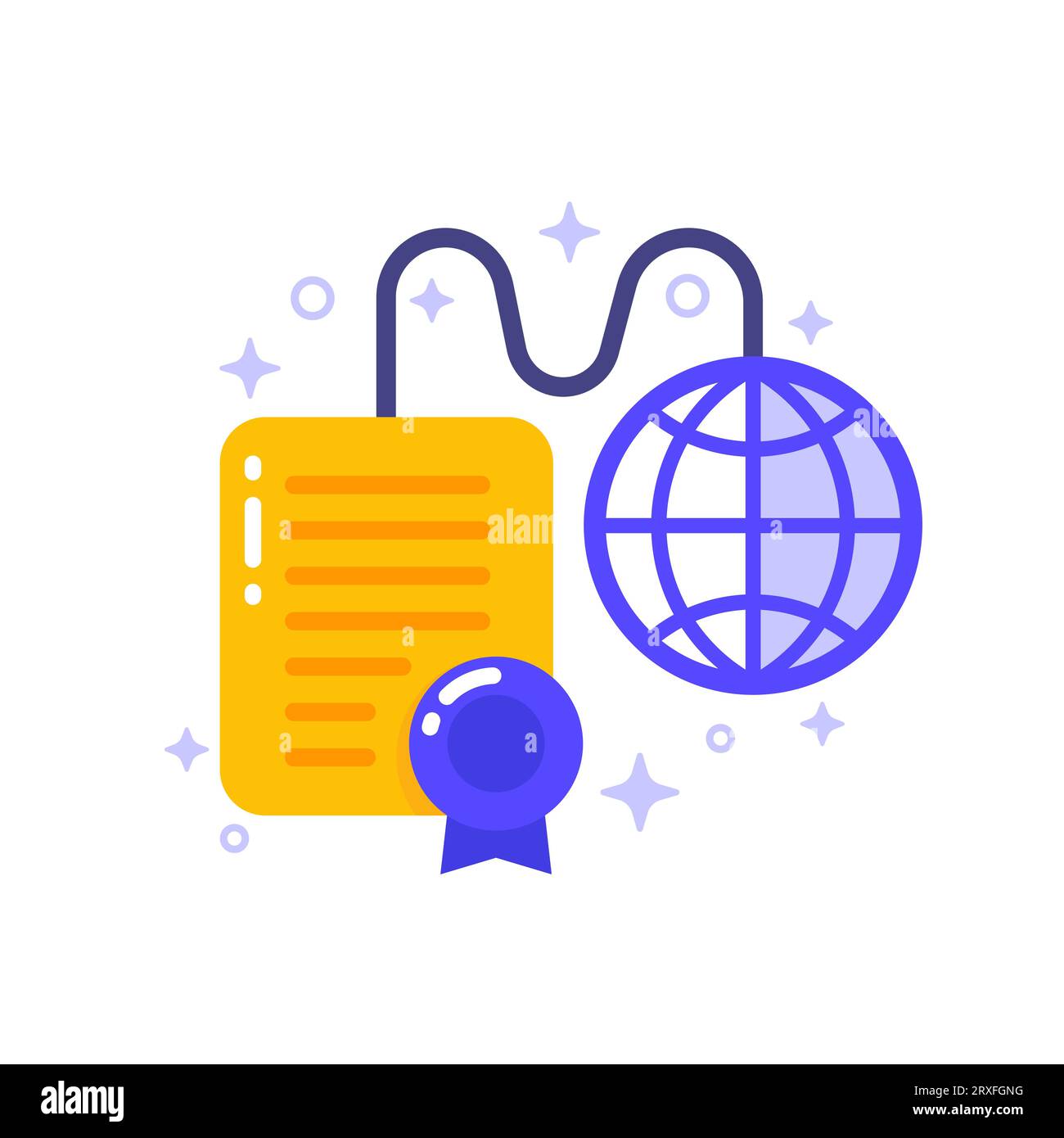 online education icon with diploma, vector Stock Vector Image & Art - Alamy