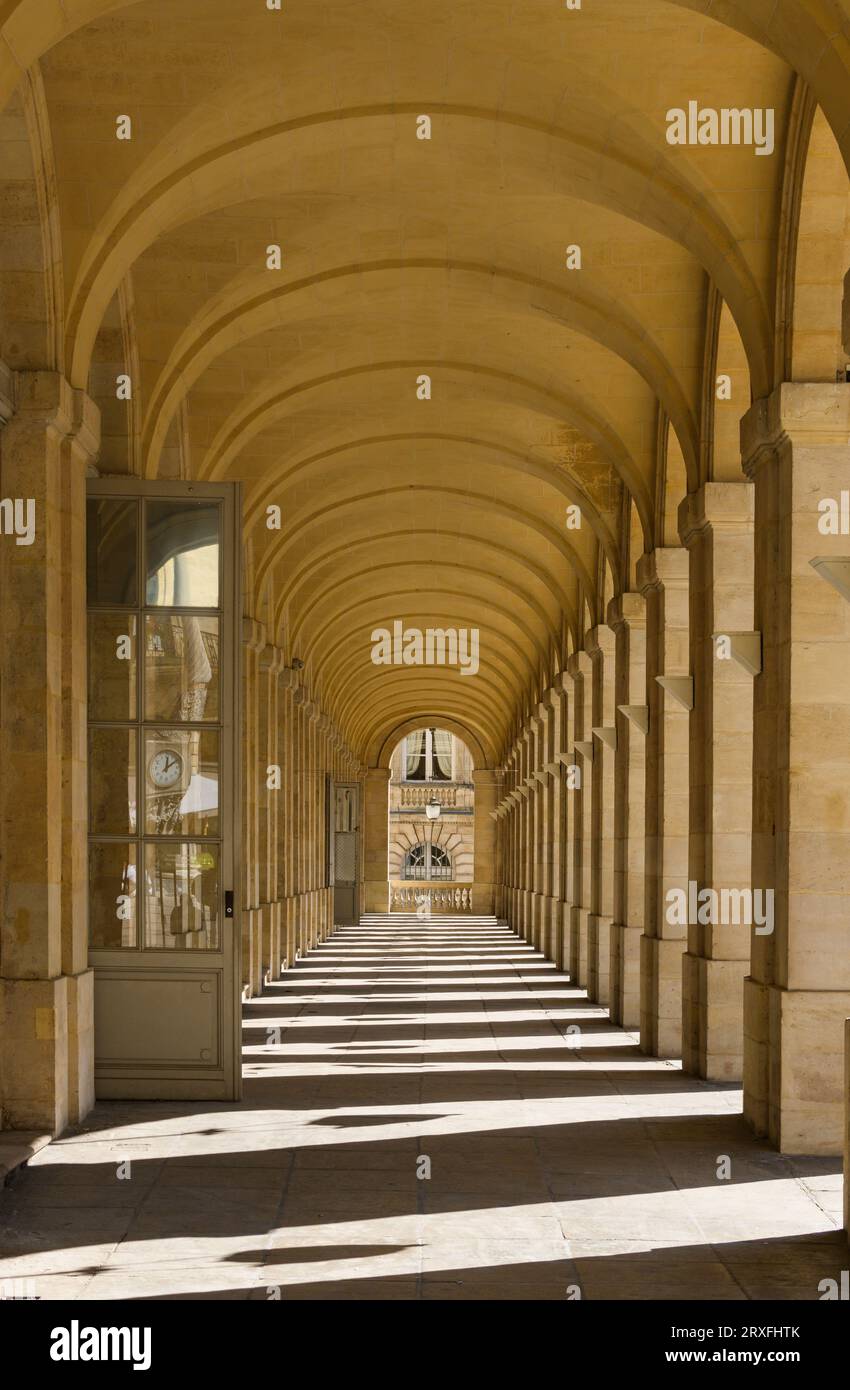 Portico Grand Theatre Bordeaux France Stock Photo