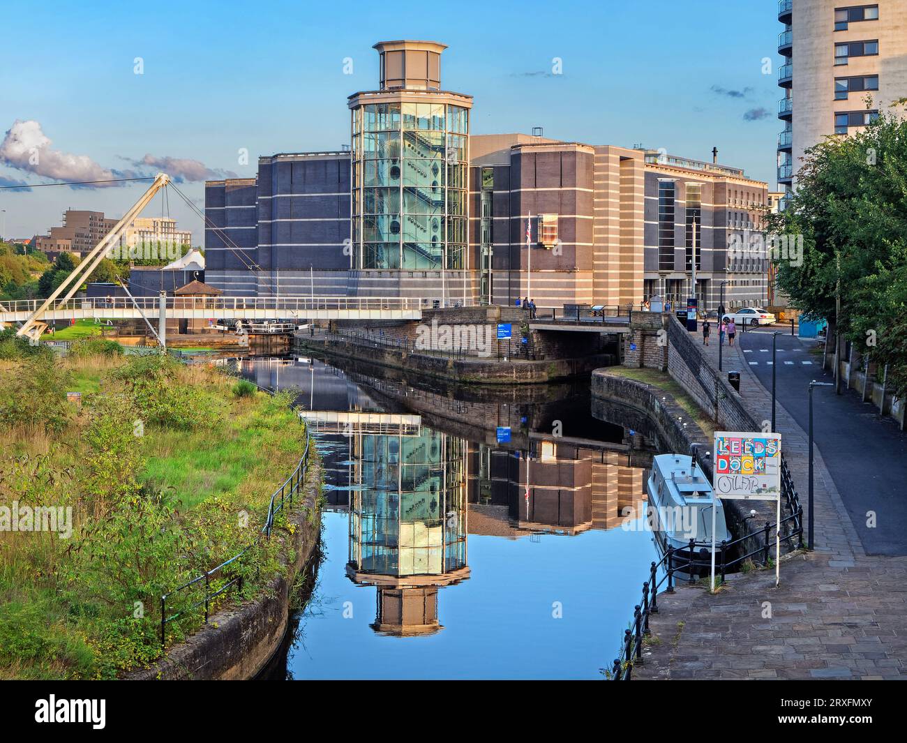 UK, West Yorkshire, Royal Armouries Museum in Leeds Dock Stock Photo