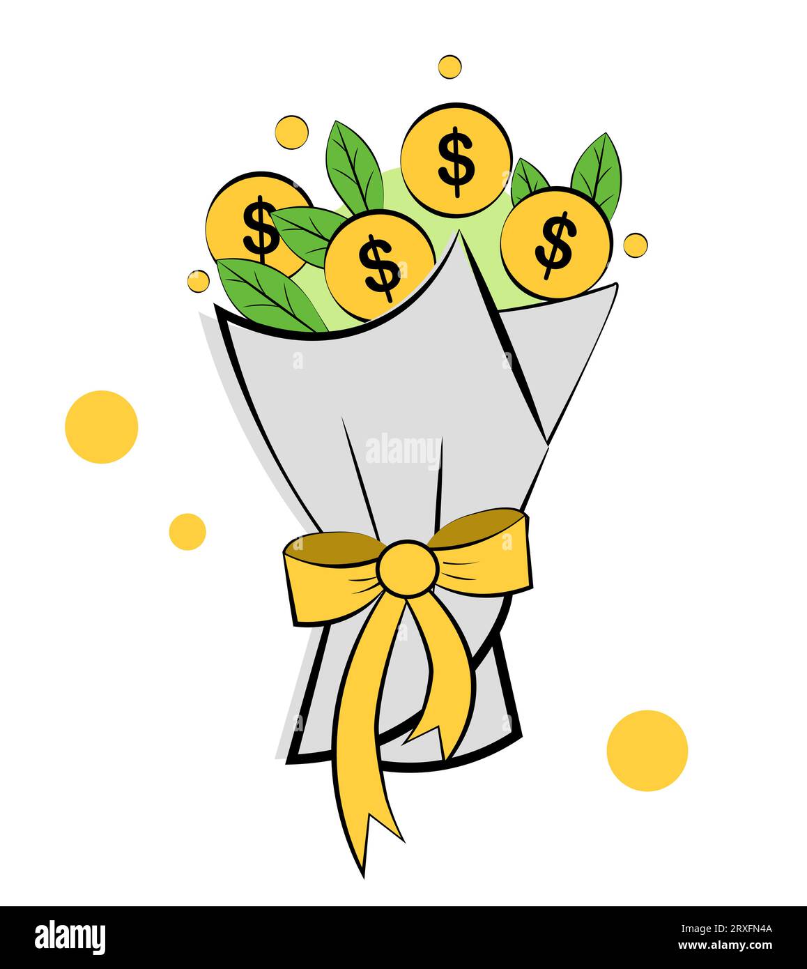 Bouquet Of Money On A White Background Stock Vector Image Art Alamy bouquet-of-money-on-a-white-background-stock-vector-image-art-alamy