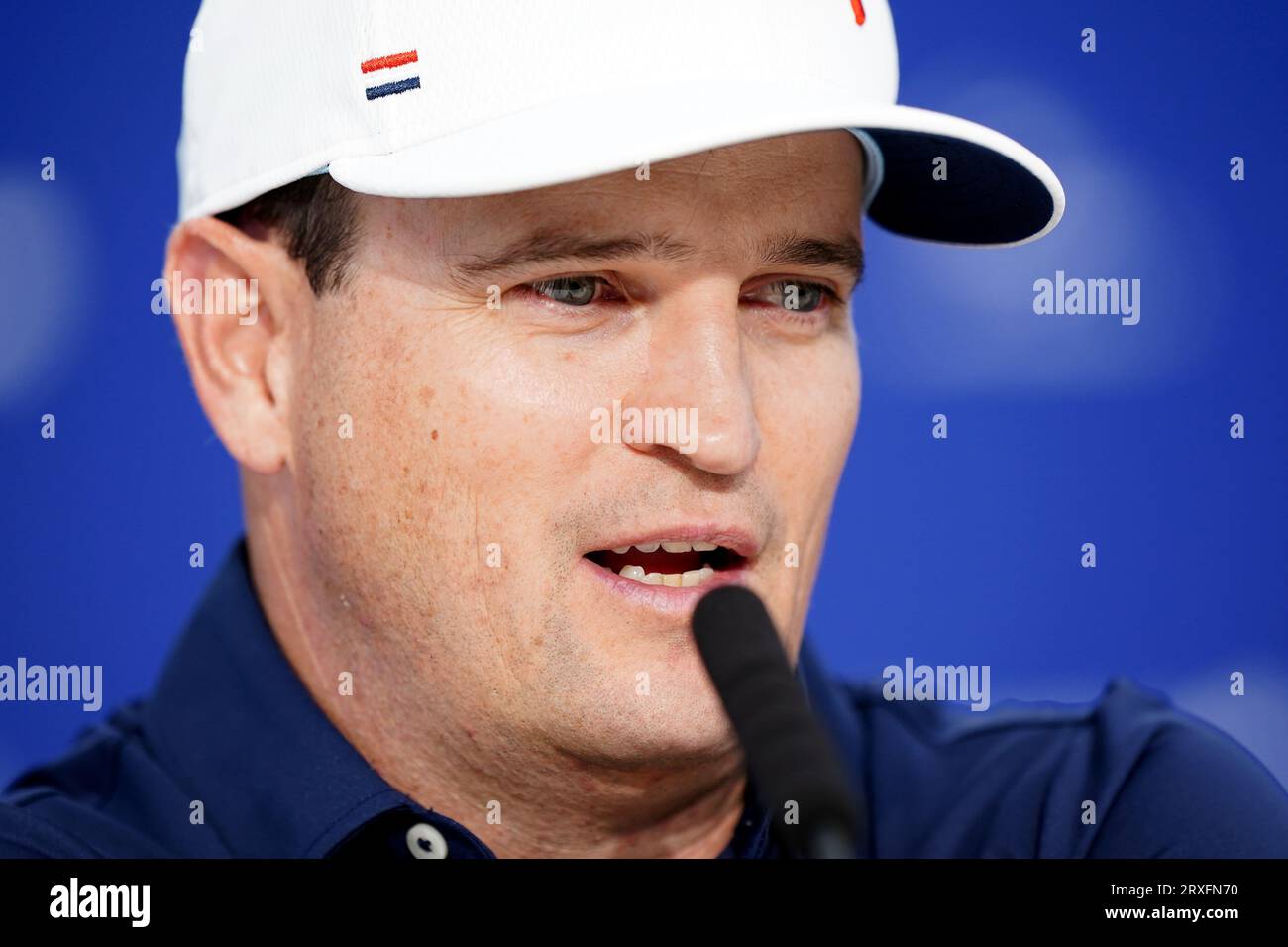 USA Captain Zach Johnson during the captains press conference at the
