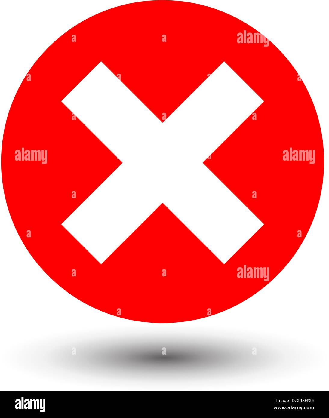 checkmark and x or confirm and deny circle icon button Stock Vector Image &  Art - Alamy