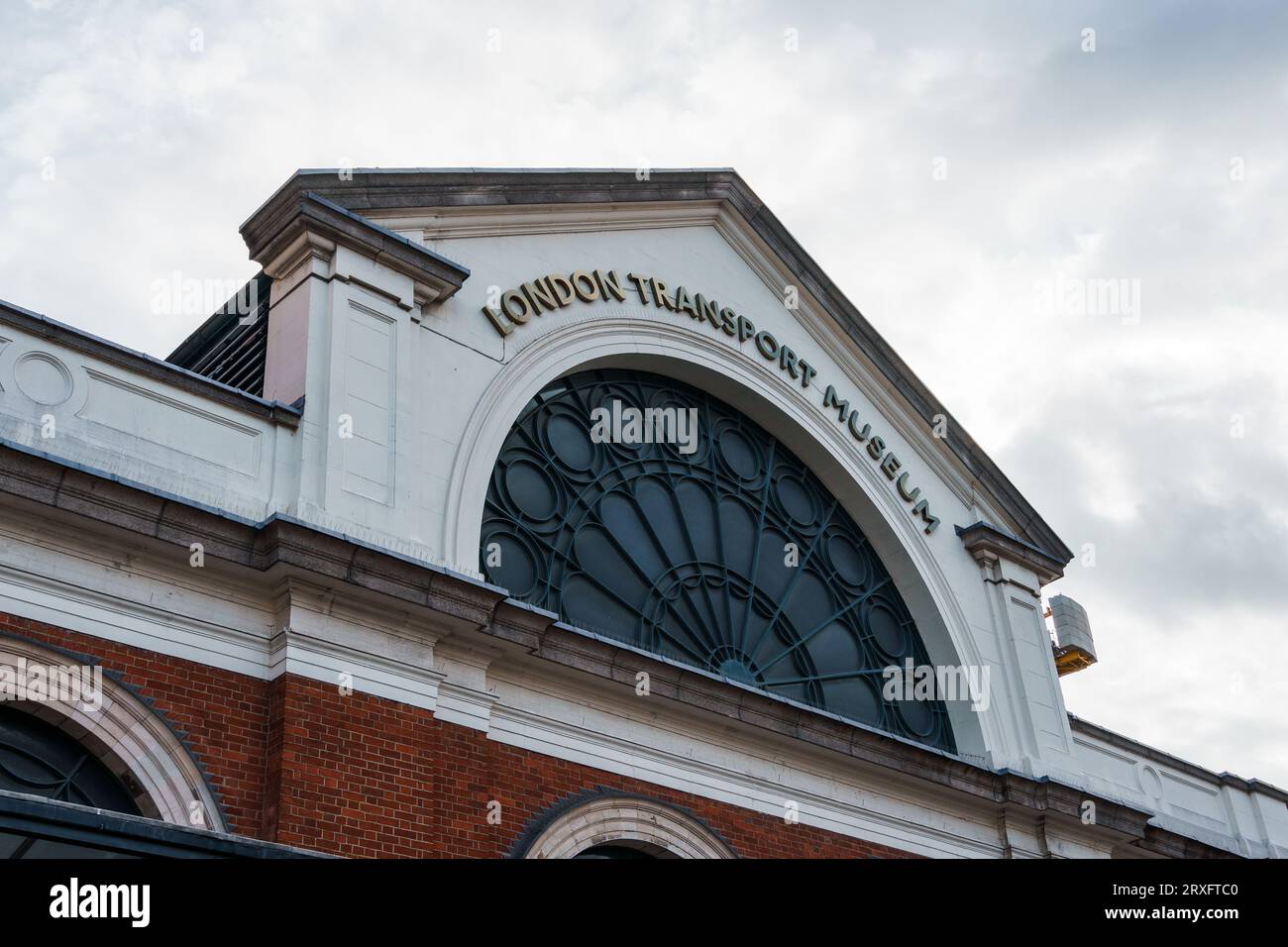 LONDON, UK - August 25, 2023: London Transport Museum in Covent Garden. Located in the West End of London, Covent Garden is renowned for its luxury fa Stock Photo