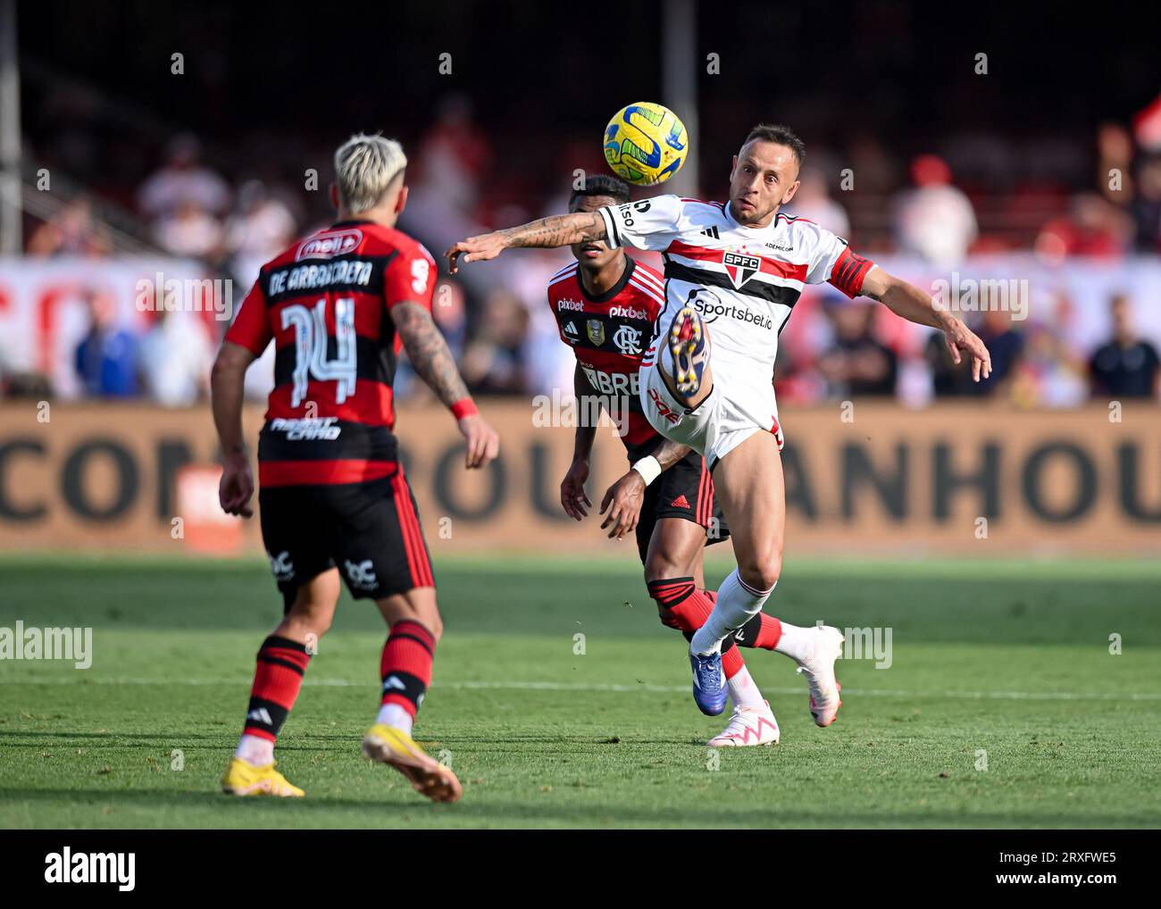 Sao Paulo, Brazil. 24th Sep, 2023. Morumbi Stadium Rafinha and the