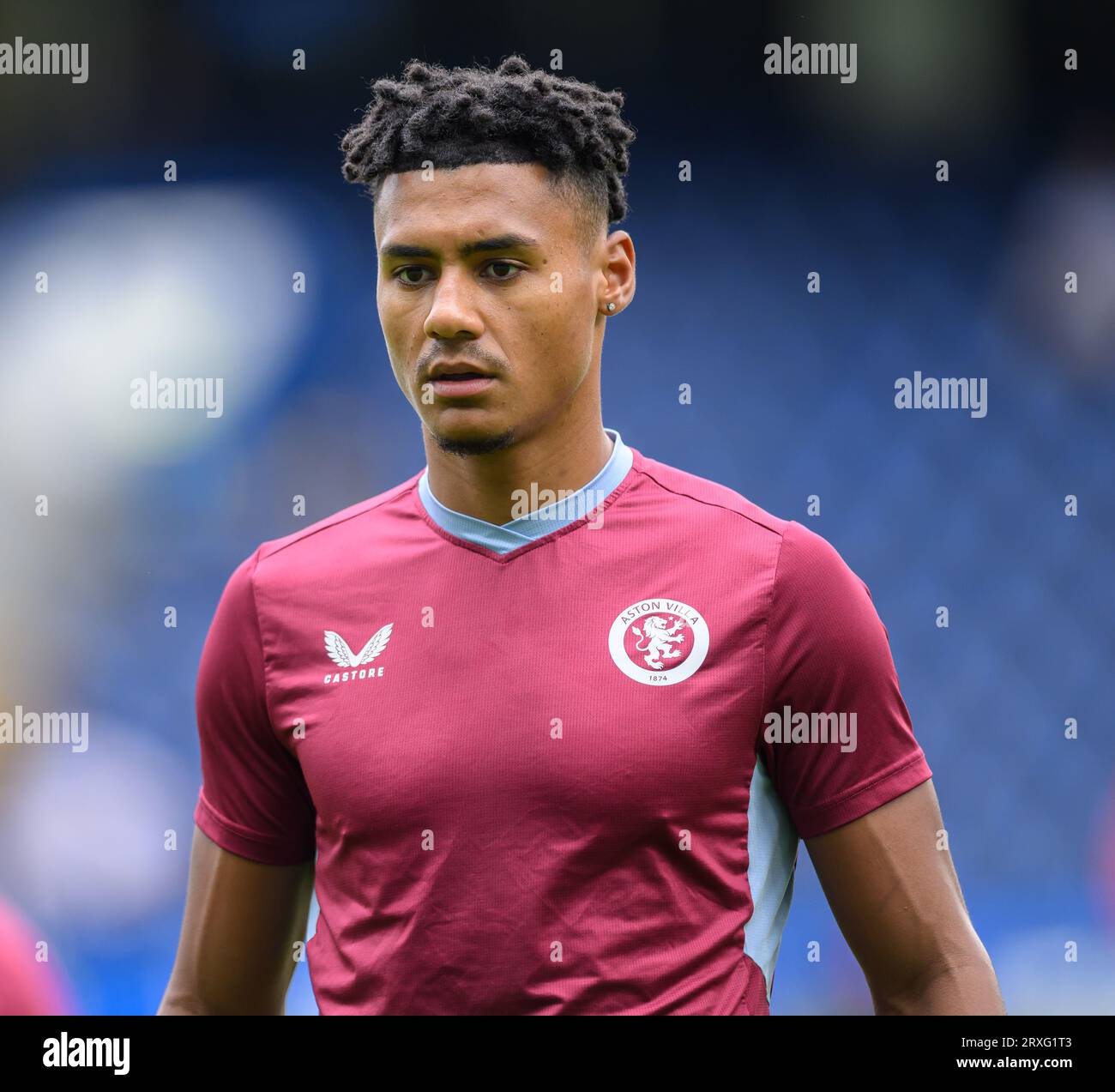 24 Sep 2023 - Chelsea v Aston Villa - Premier League - Stamford Bridge  Aston Villa's Ollie Watkins during the match against Chelsea.  Picture : Mark Pain / Alamy Live News Stock Photo