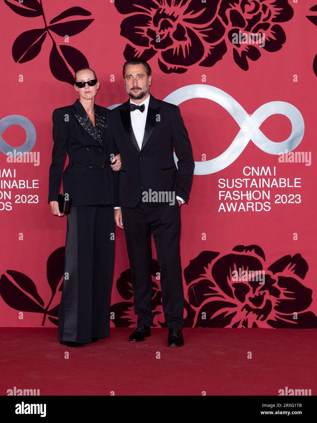 Italy. 24th Sep 2023. Emmanuel Gintzburger Milan Fashion Week Women S S 2024 CNMI Sustainable Fashion Awards Backdrop part 2 La Scala Theatre Milan Italy 24th September 2023
