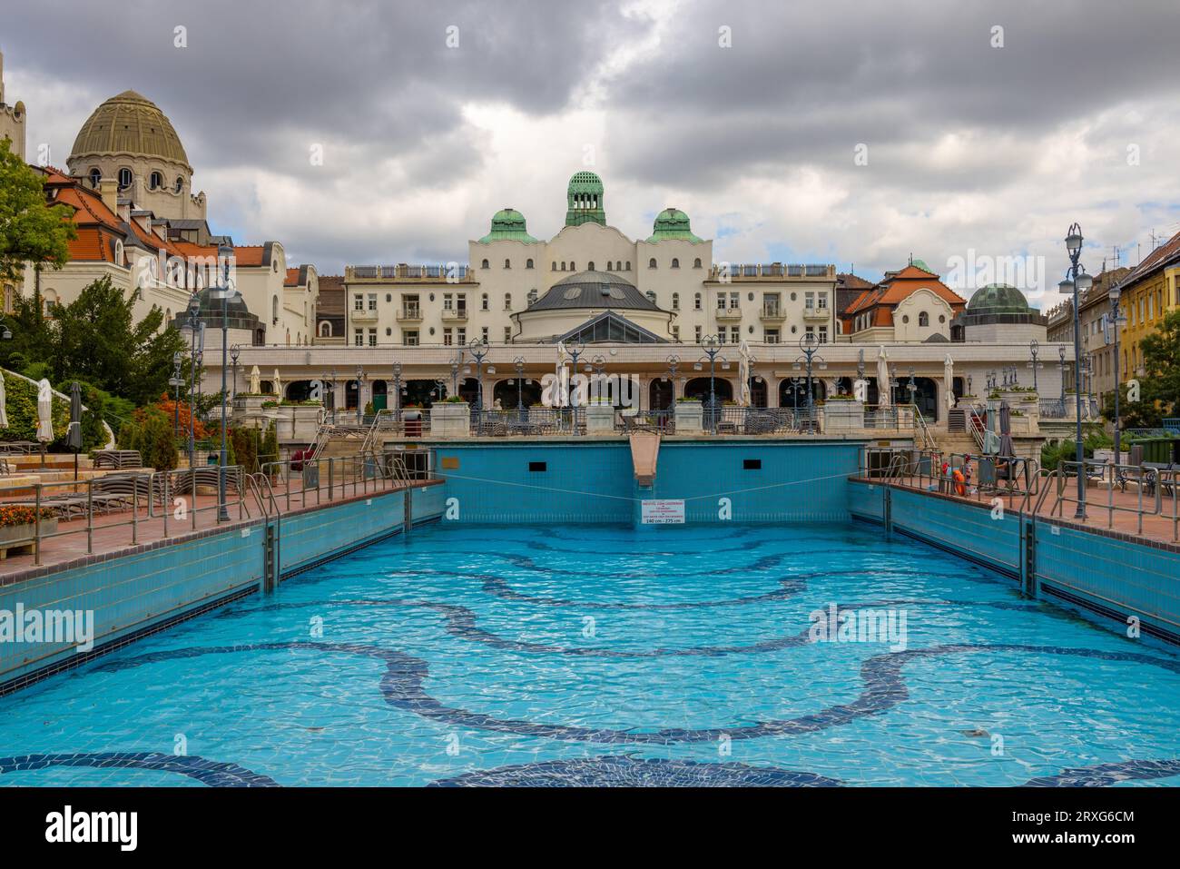 The outdoor pool at the Gellert thermal bath. Budapest, Hungary 279