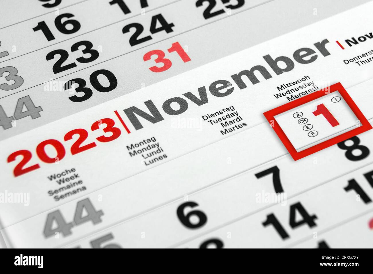 Kalender 2023 hi-res stock photography and images - Alamy