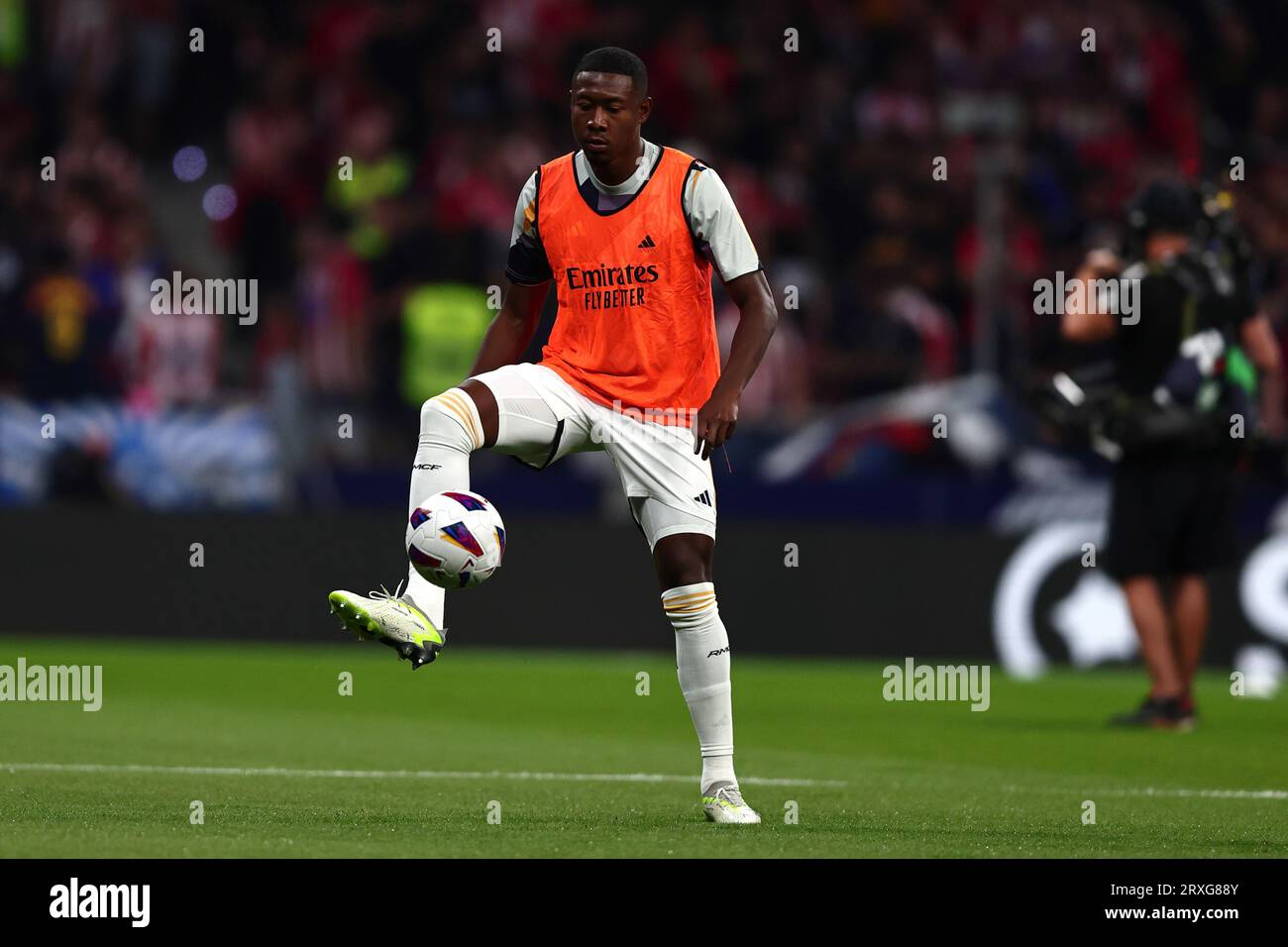 David Alaba of Real Madrid Cf during warm up before the La Liga match ...