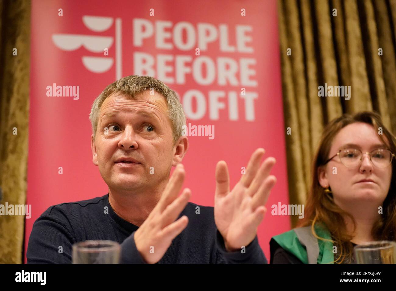 Richard Boyd Barrett of People Before Profit and Helen Moynihan of CATU ...
